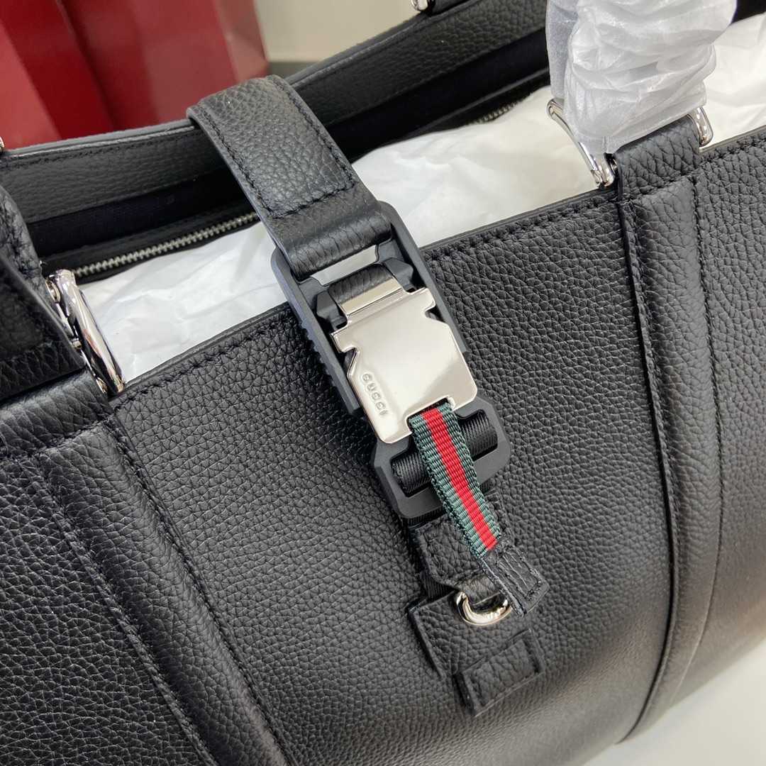 Gucci Large Tote Bag With Web - FashionPlug