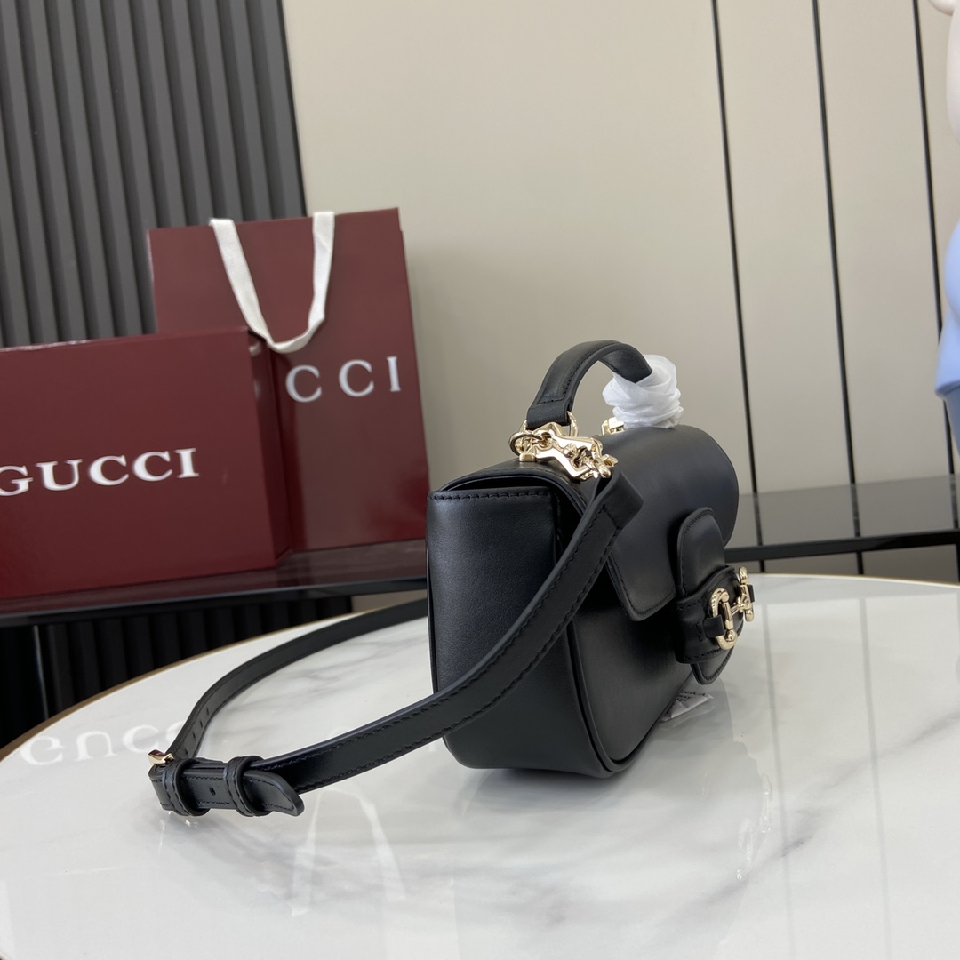 Gucci Horsebit 1955 Soft Small Top Handle Bag  - FashionPlug
