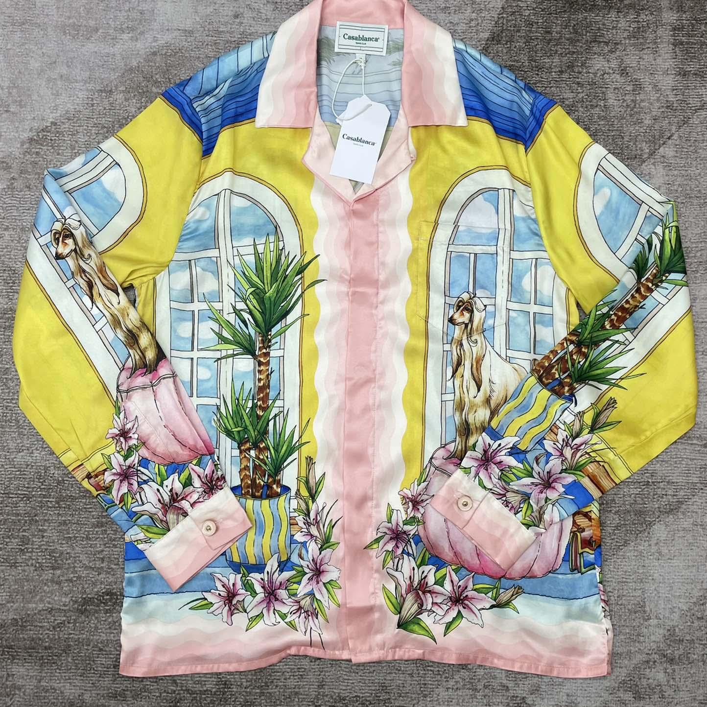 Casablanca Silk Shirt   CA3502 - FashionPlug