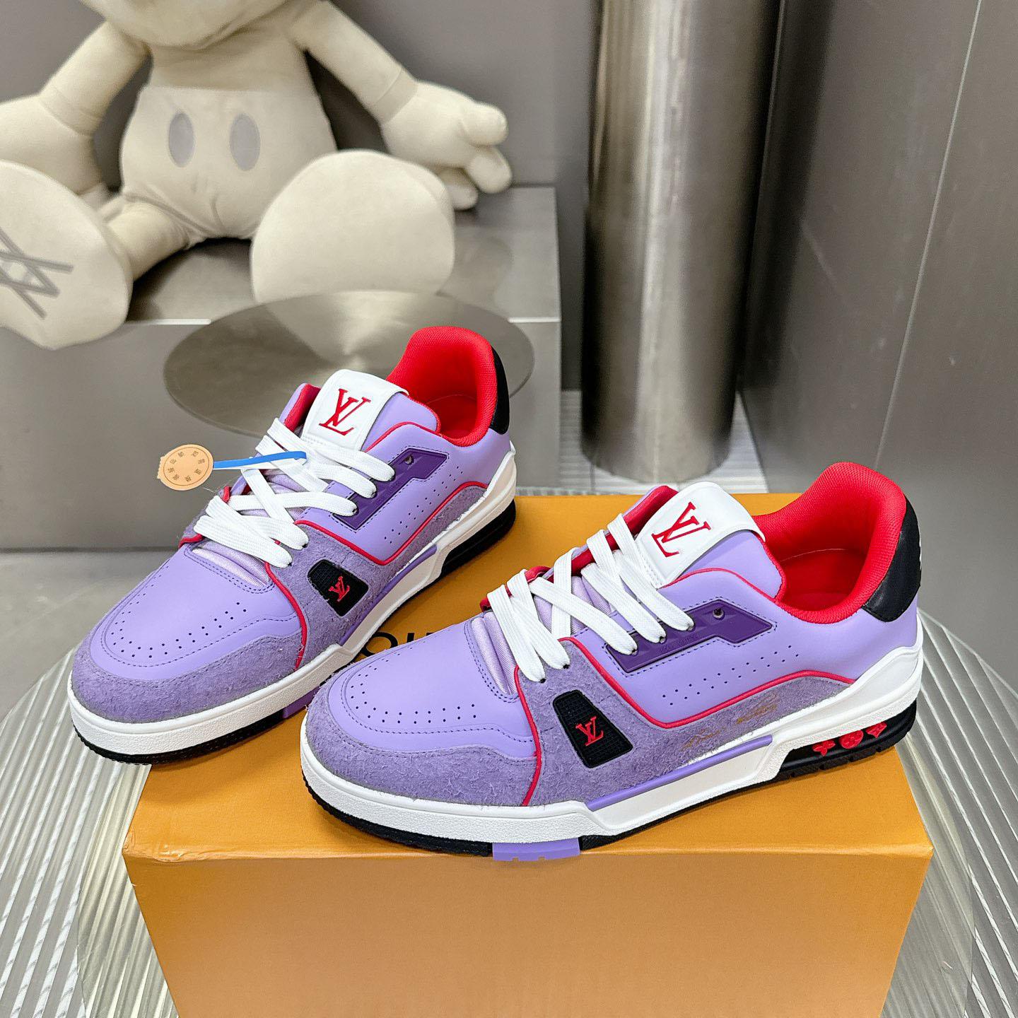 Louis Vuitton LV Trainer Sneaker   - FashionPlug