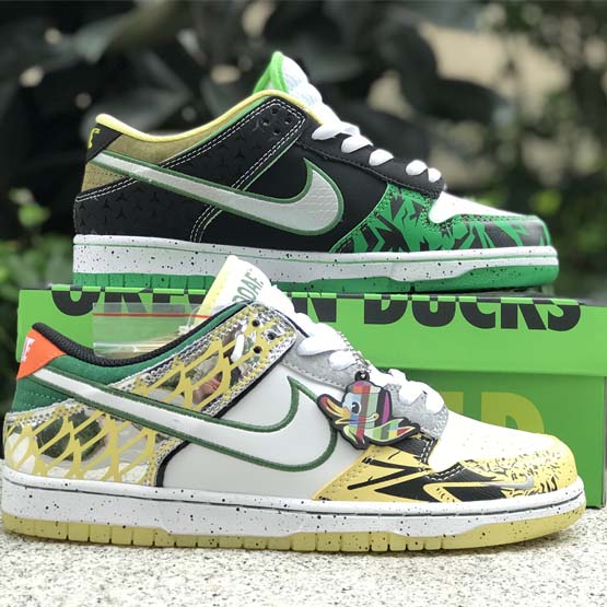 Division Street x Nike Dunk Low“What The Ducks Of A Feather” Sneakers    HV1454-100 - FashionPlug
