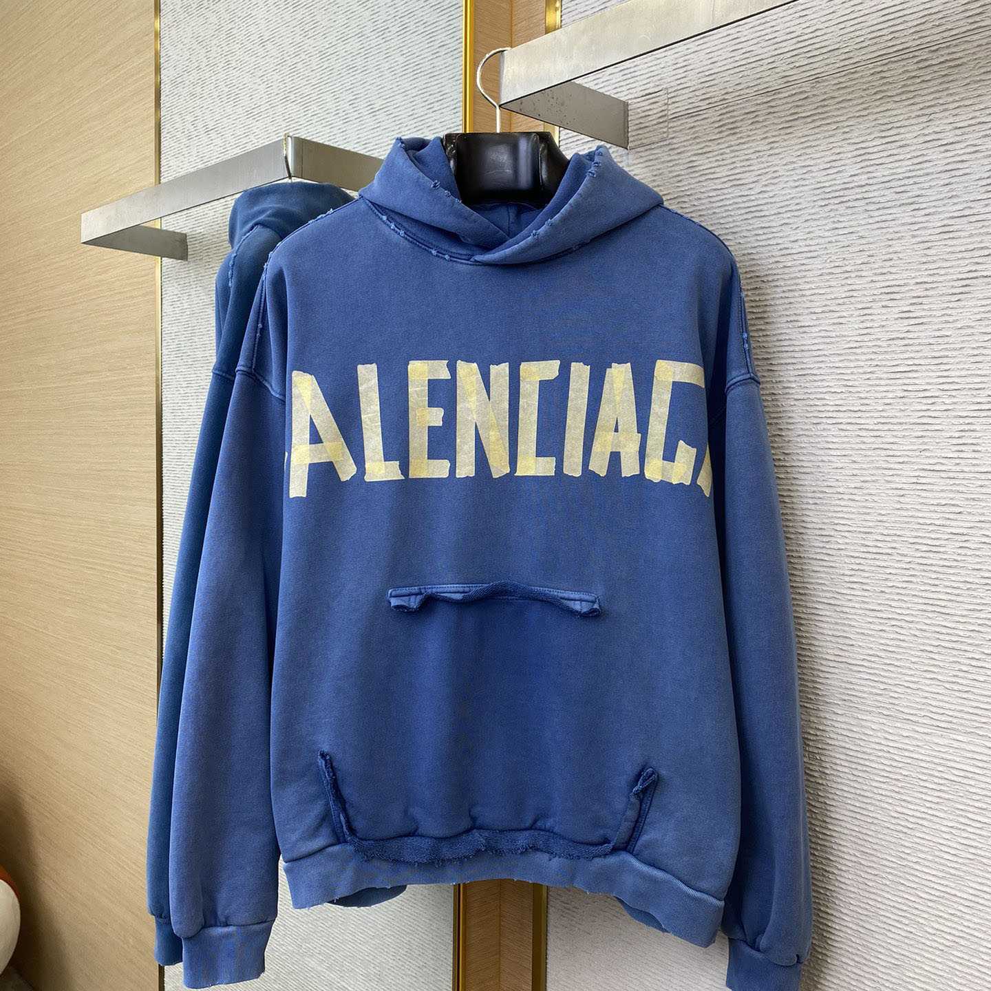 Balenciaga Faded Tape Type hoodie - FashionPlug