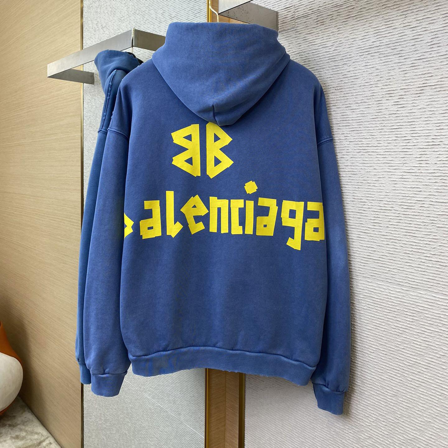Balenciaga Faded Tape Type hoodie - FashionPlug