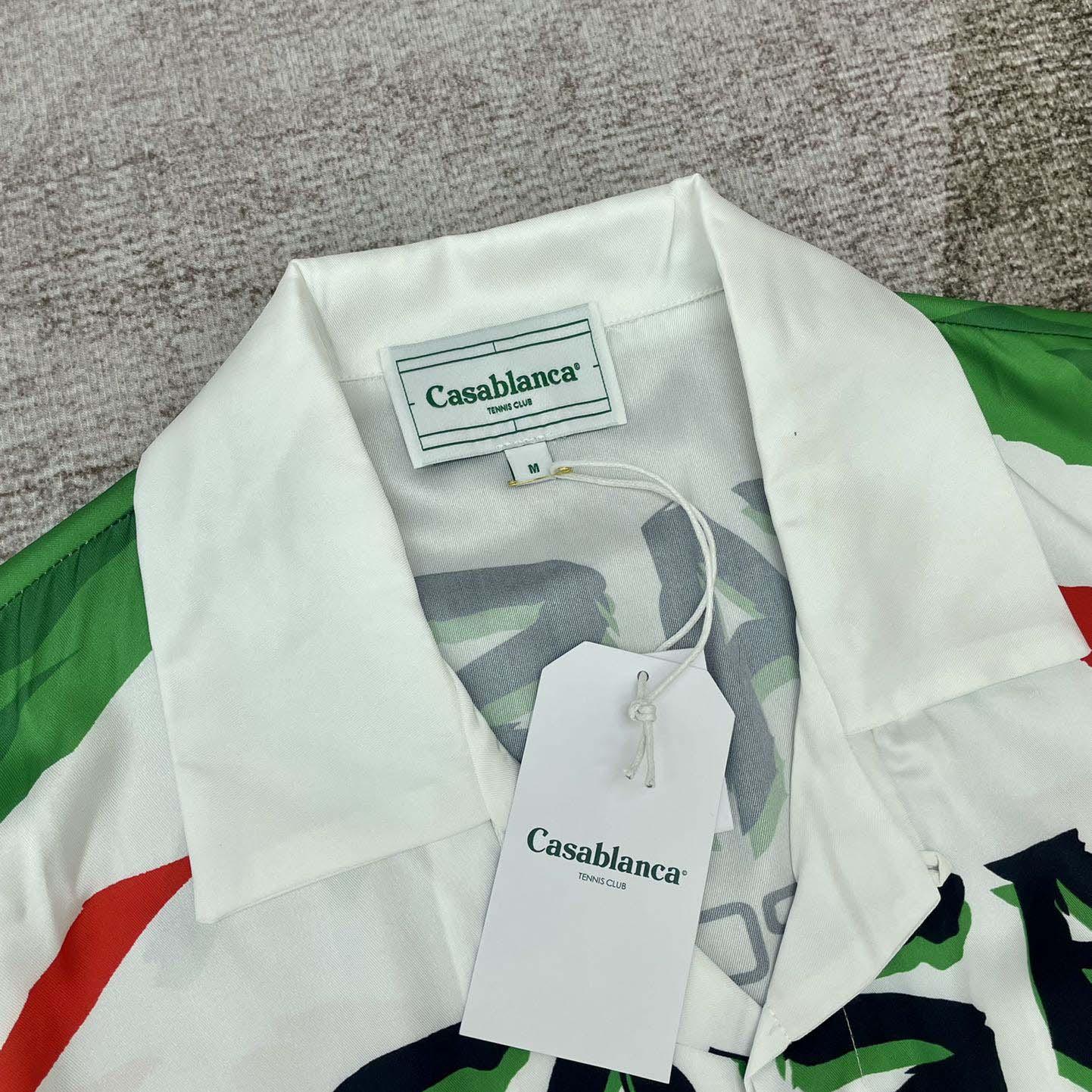 Casablanca Casa Moto Silk Shirt   CA3494 - FashionPlug