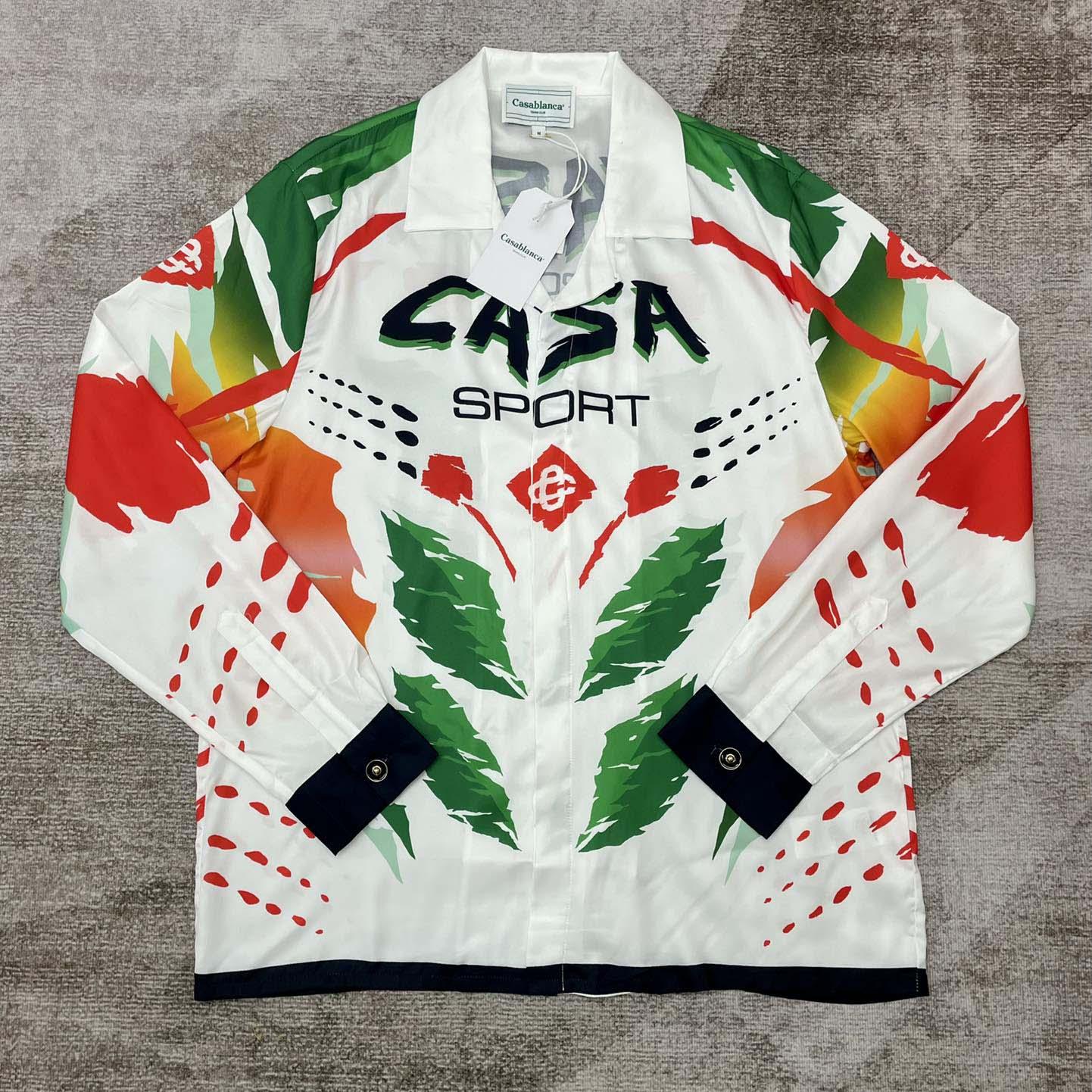 Casablanca Casa Moto Silk Shirt   CA3494 - FashionPlug