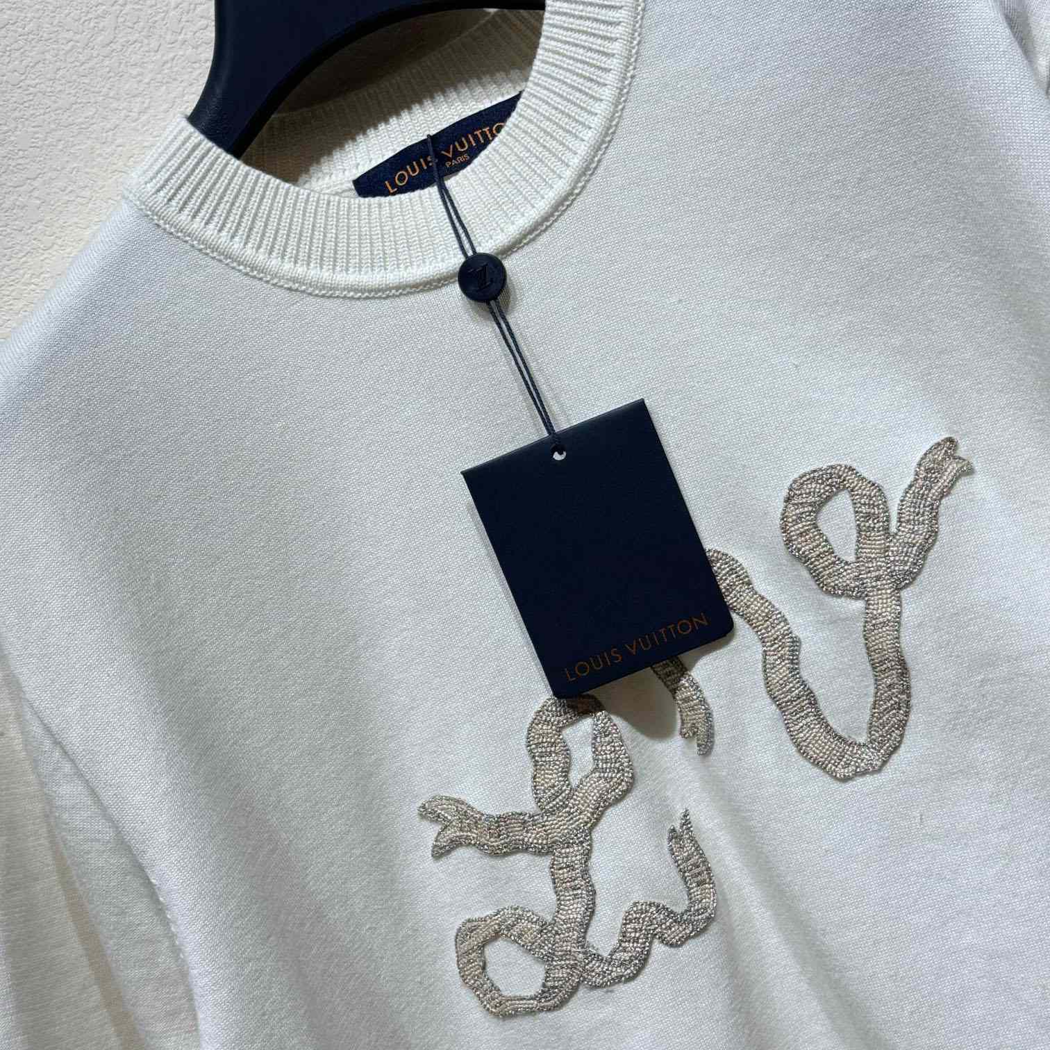 Louis Vuitton Embellished Short-Sleeved Cotton Crewneck   - FashionPlug