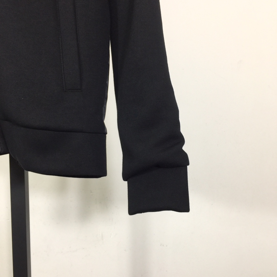 Prada Technical Fleece Cardigan With Duchesse Details - FashionPlug