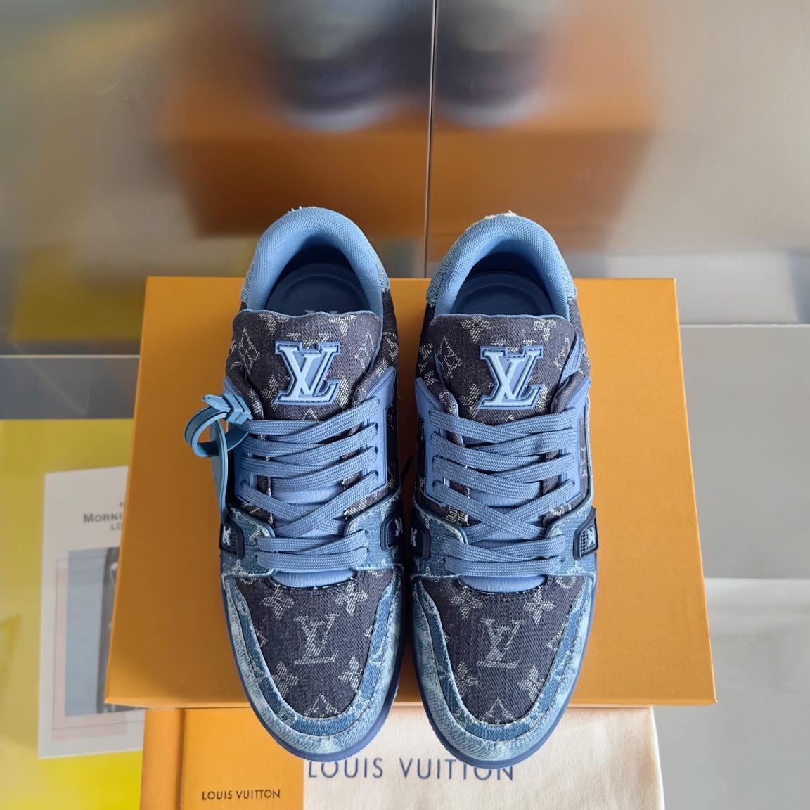 Louis Vuitton LV Trainer Sneaker    - FashionPlug