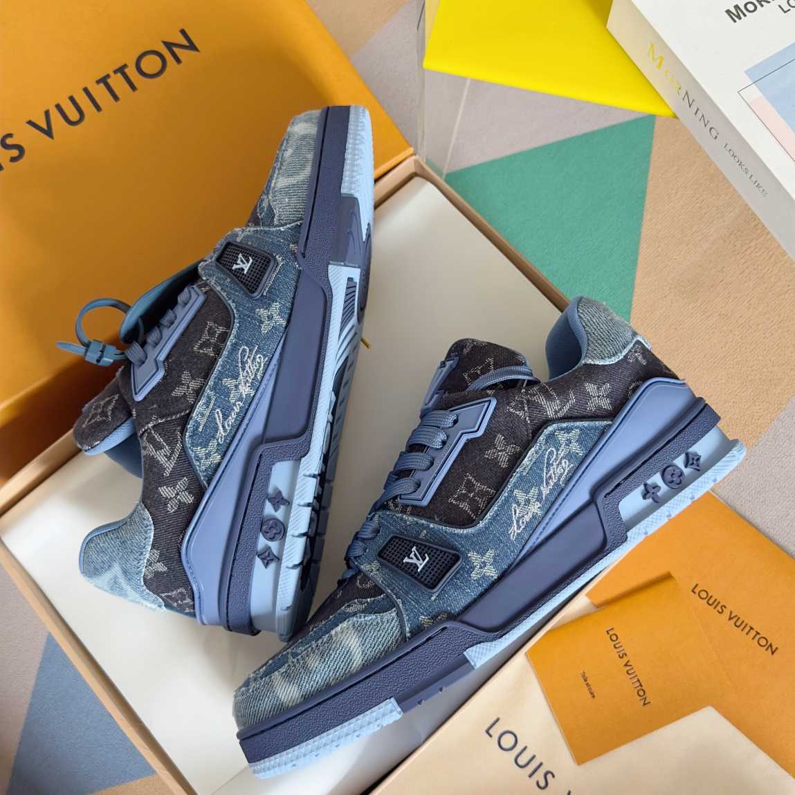 Louis Vuitton LV Trainer Sneaker    - FashionPlug
