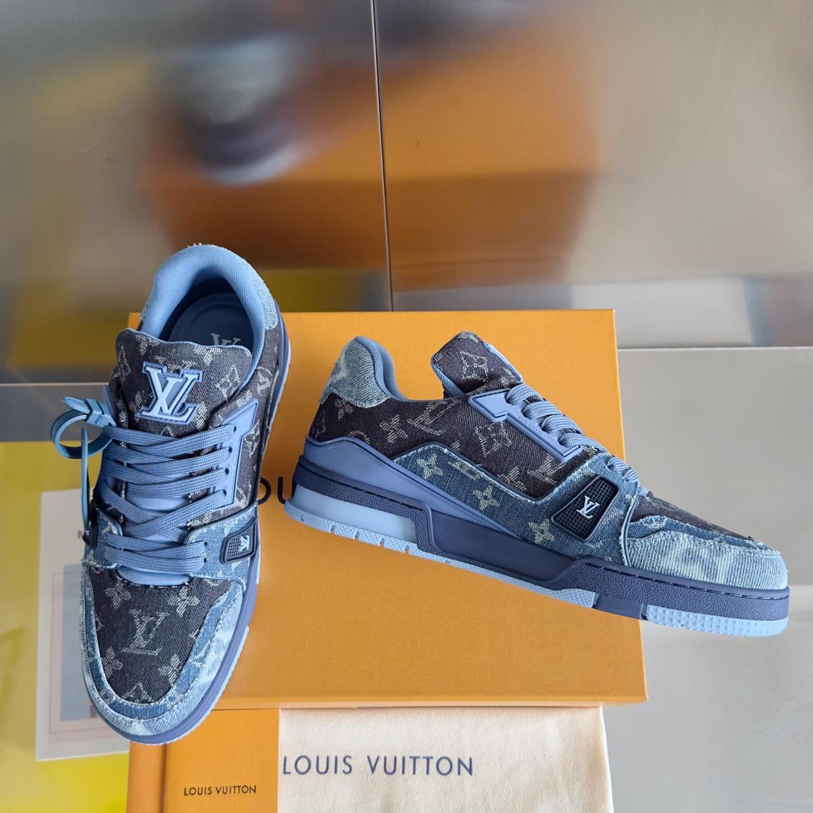 Louis Vuitton LV Trainer Sneaker    - FashionPlug