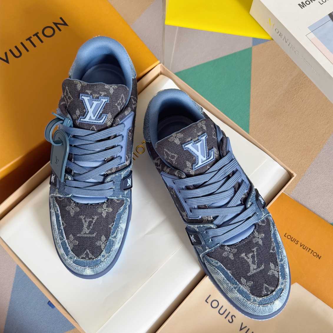 Louis Vuitton LV Trainer Sneaker    - FashionPlug