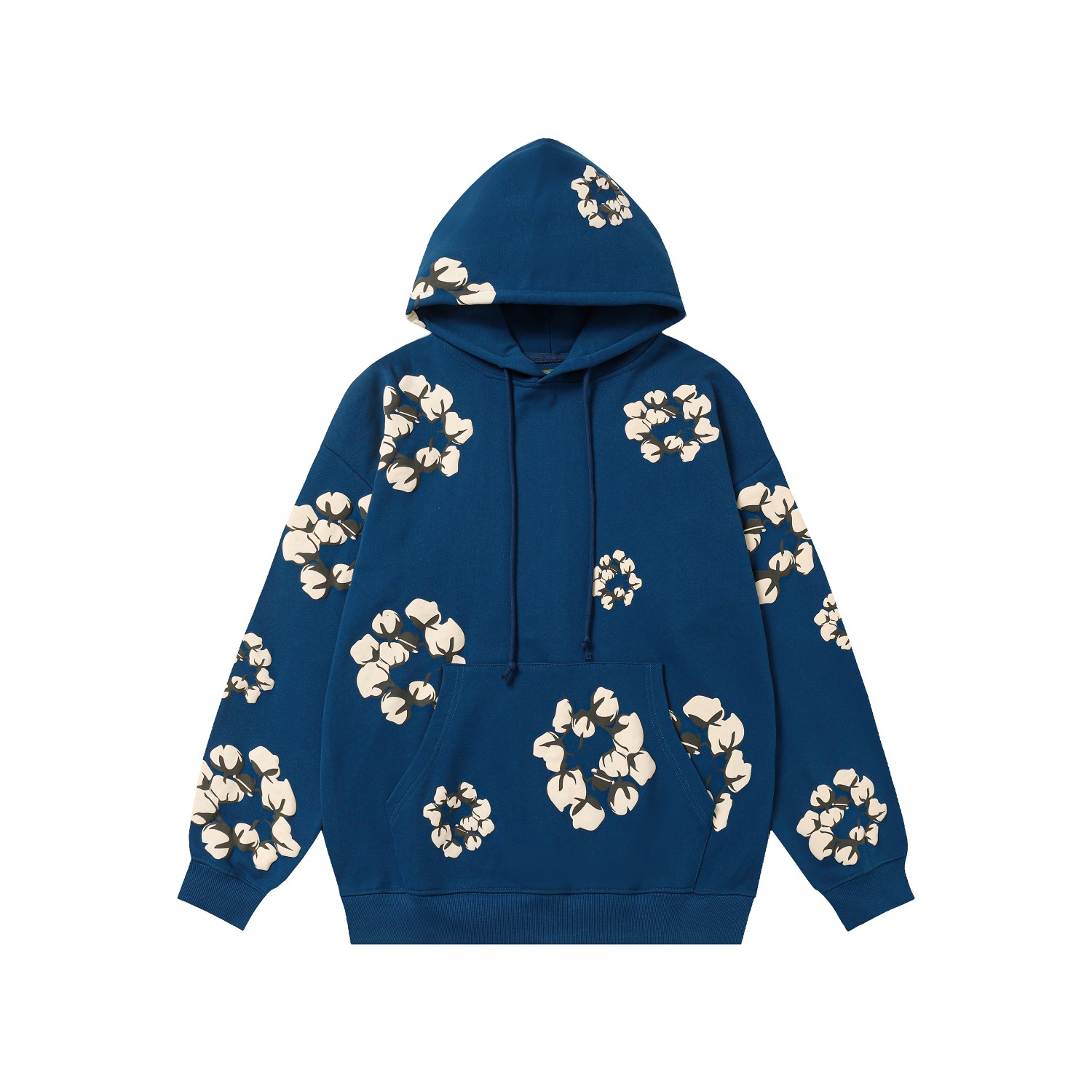 Denim Tears Cactus Tears Wreath Hoodie Blue - FashionPlug