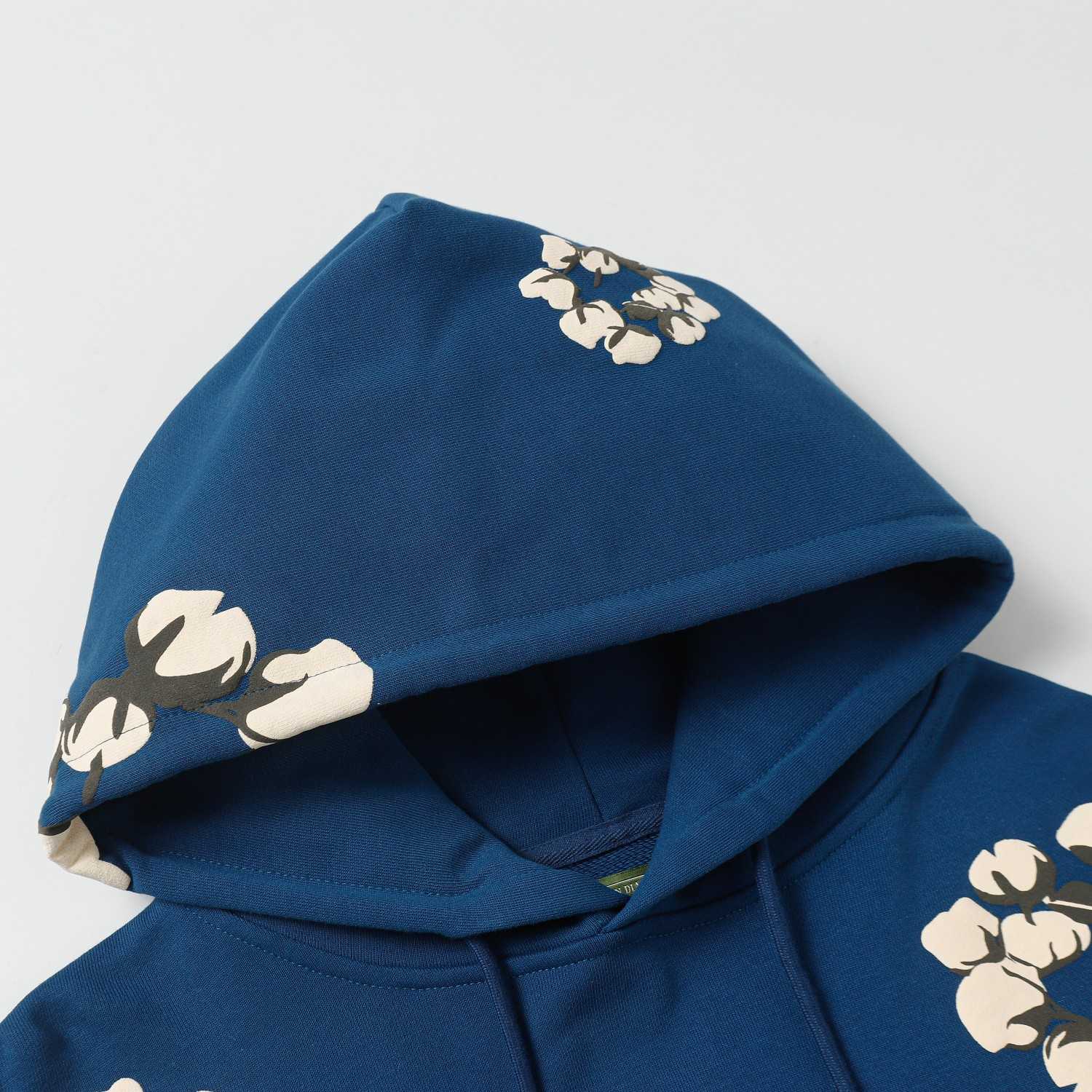 Denim Tears Cactus Tears Wreath Hoodie Blue - FashionPlug