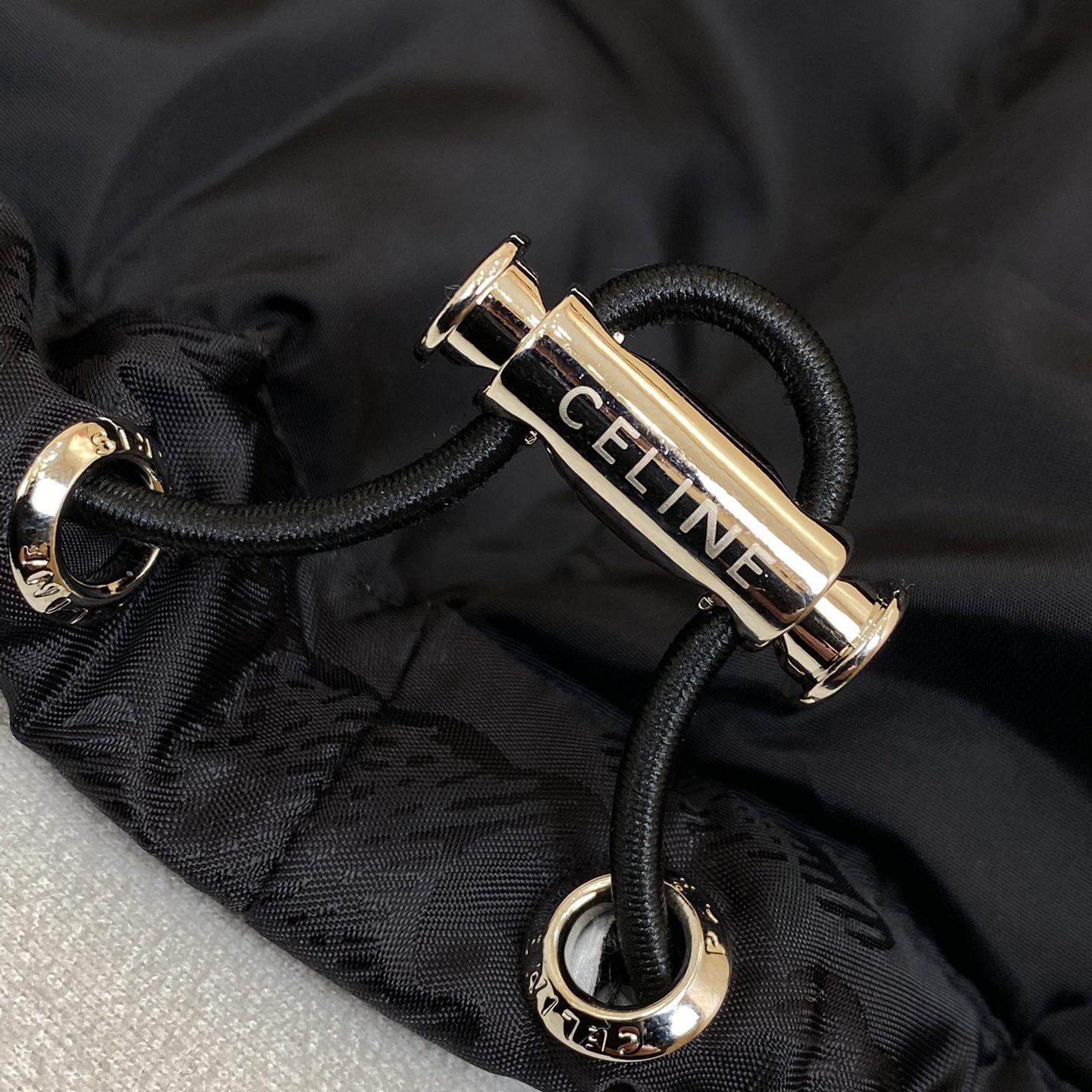 Celine Down Jacket In Triomphe Nylon Jacquard  - FashionPlug