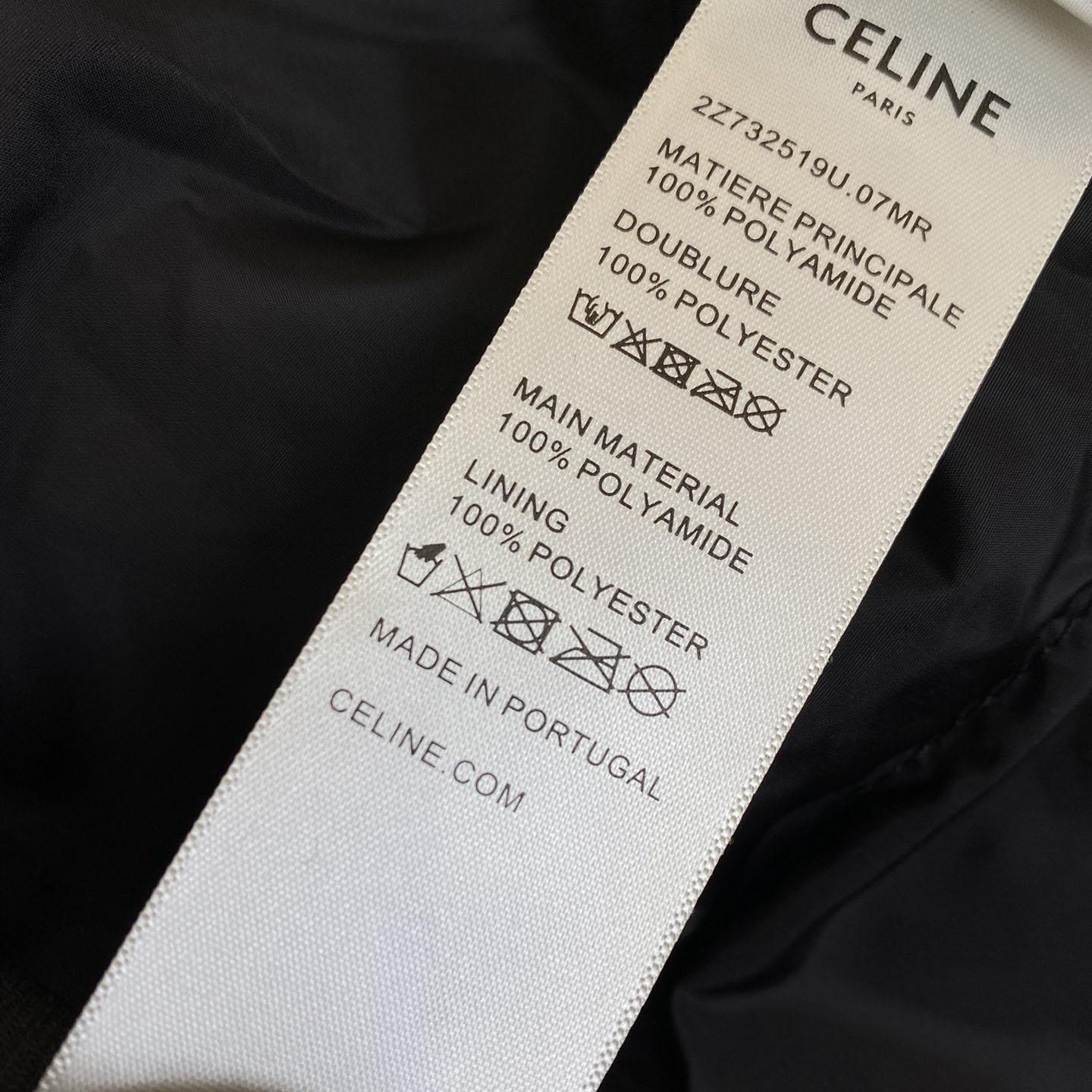 Celine Down Jacket In Triomphe Nylon Jacquard  - FashionPlug