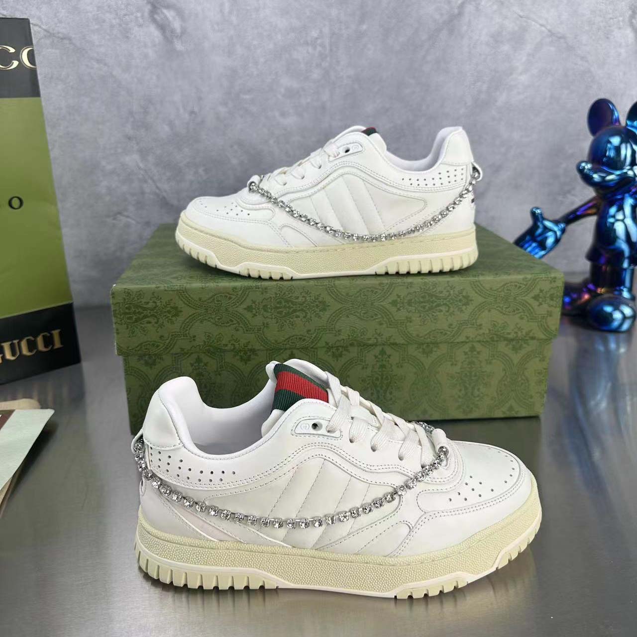Gucci Women's Gucci Re-Web Sneaker - FashionPlug