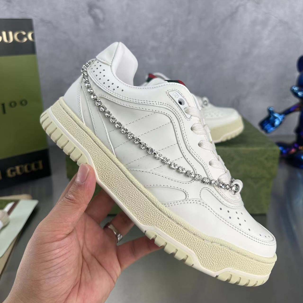 Gucci Women's Gucci Re-Web Sneaker - FashionPlug
