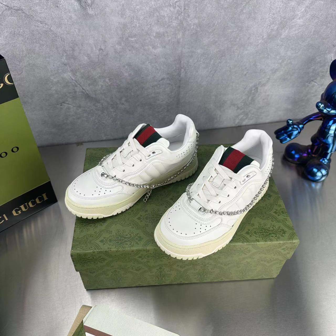 Gucci Women's Gucci Re-Web Sneaker - FashionPlug