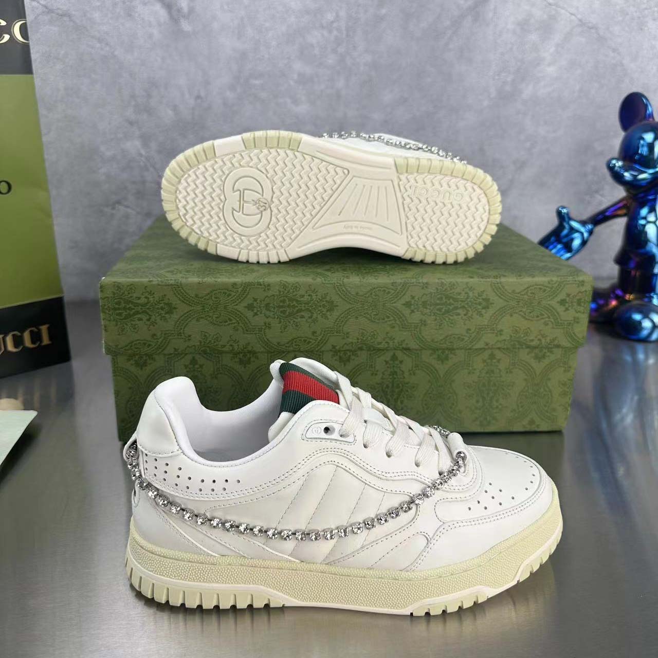 Gucci Women's Gucci Re-Web Sneaker - FashionPlug
