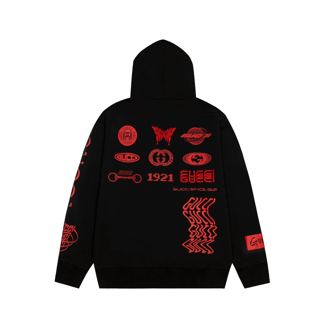 Gucci Symbols Hooded Sweatshirt - FashionPlug