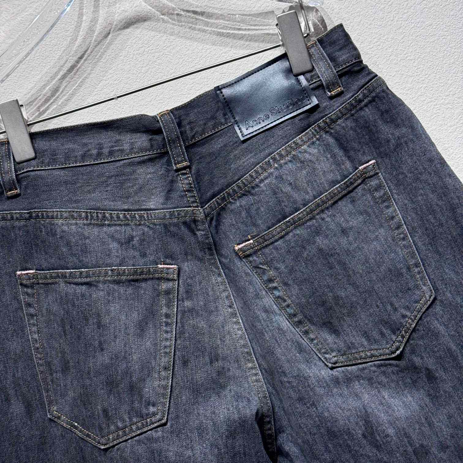 Acne Studios Men's Blue Dark Super Baggy Jeans - FashionPlug