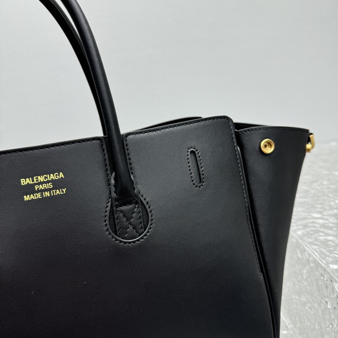 Balenciaga Bel Air Small Carry All Bag in black - FashionPlug