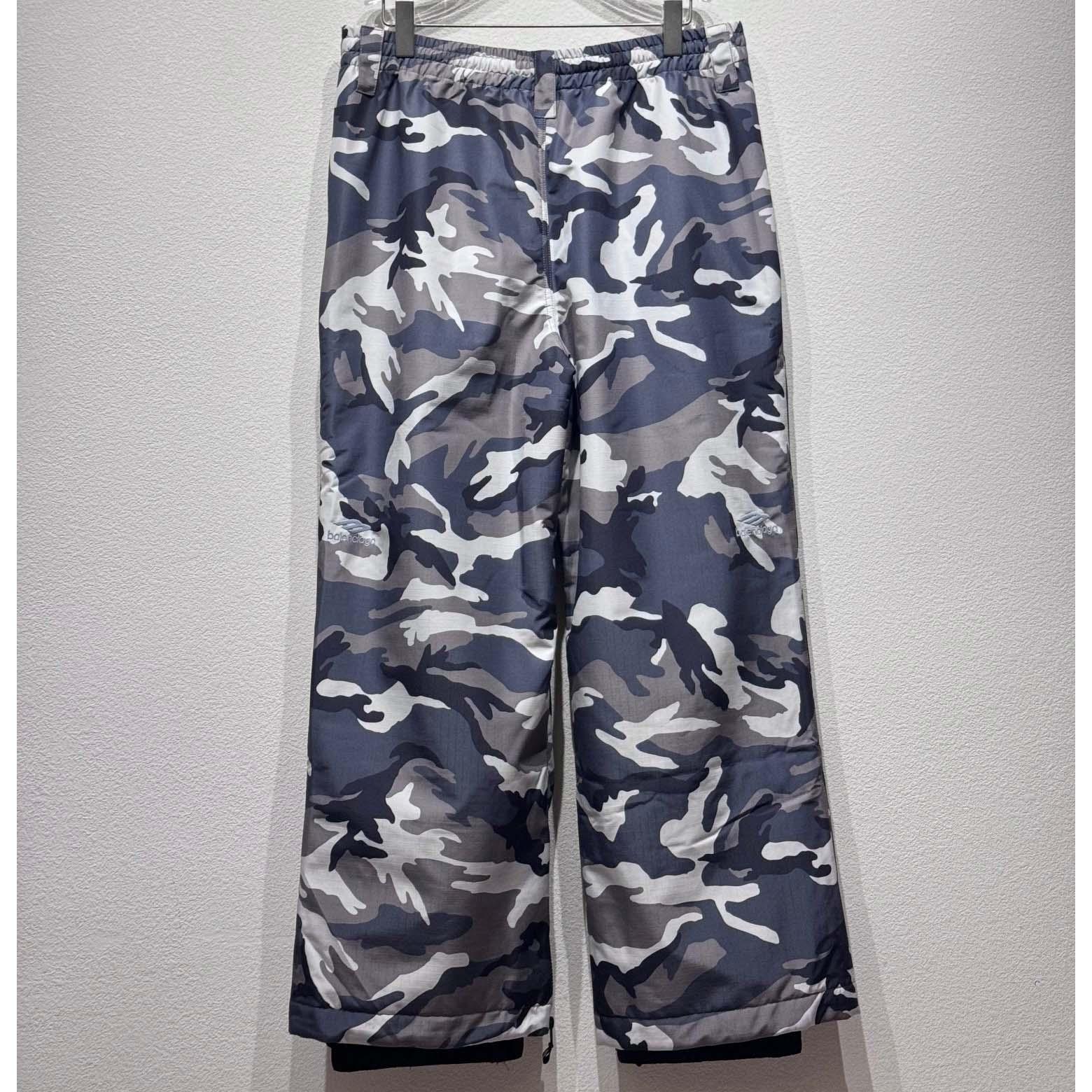 Balenciaga Ski Straight Pants In Grey - FashionPlug