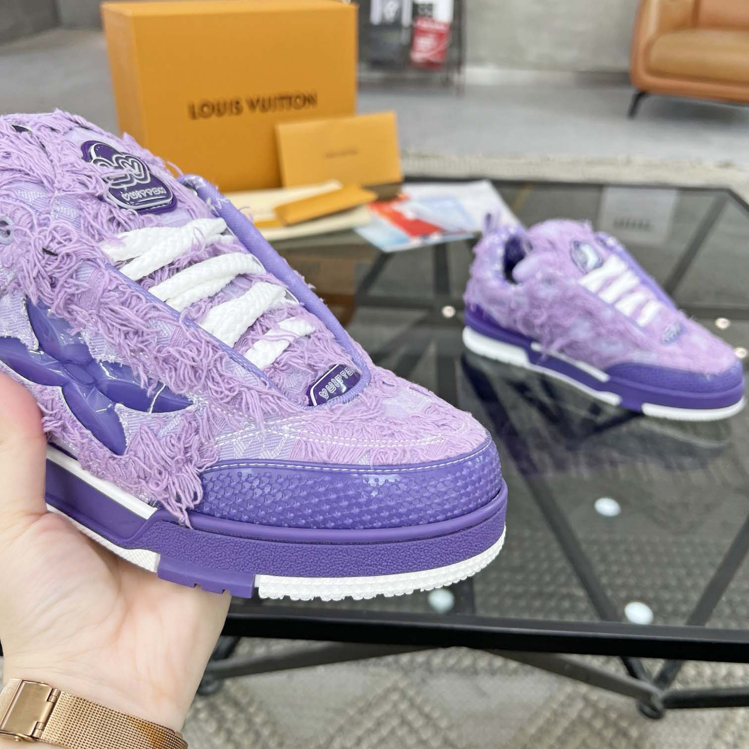 Louis Vuitton LV Skate Sneaker   1ACVI - FashionPlug