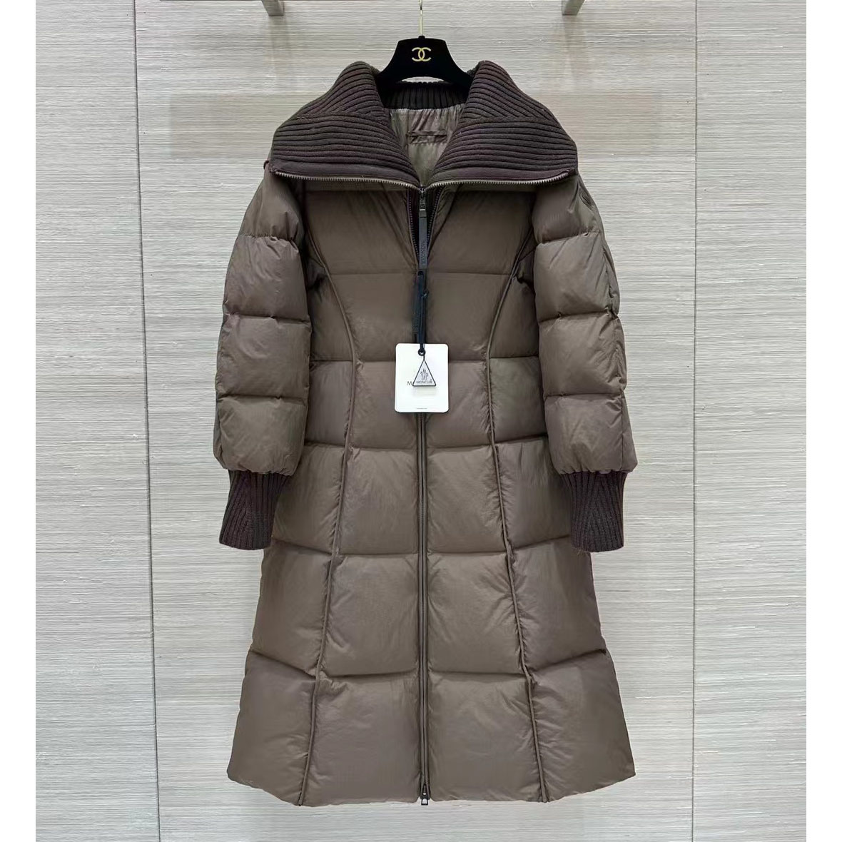 Moncler Brerelle Long Down Jacket - FashionPlug