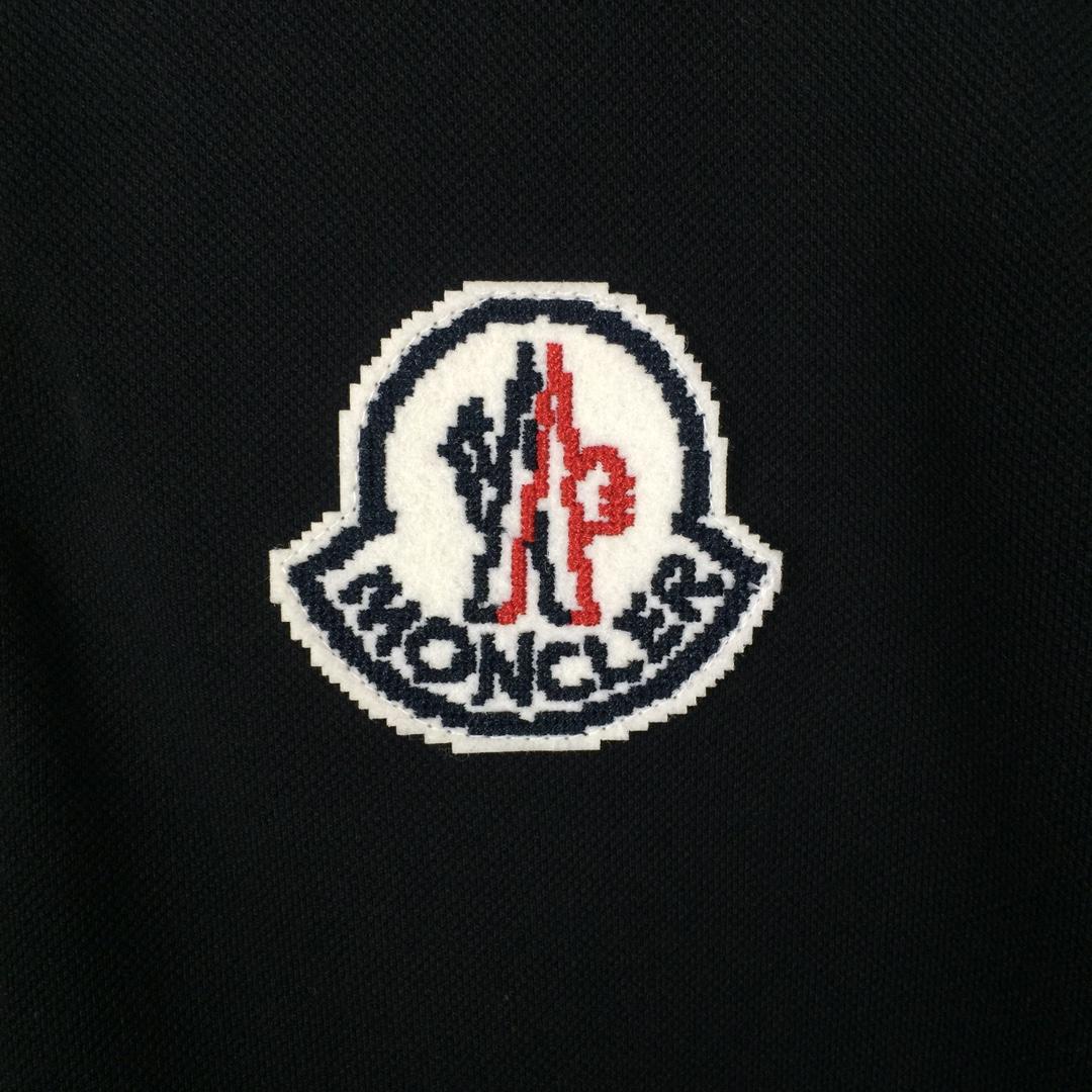 Moncler Logo Cotton Polo Shirt - FashionPlug
