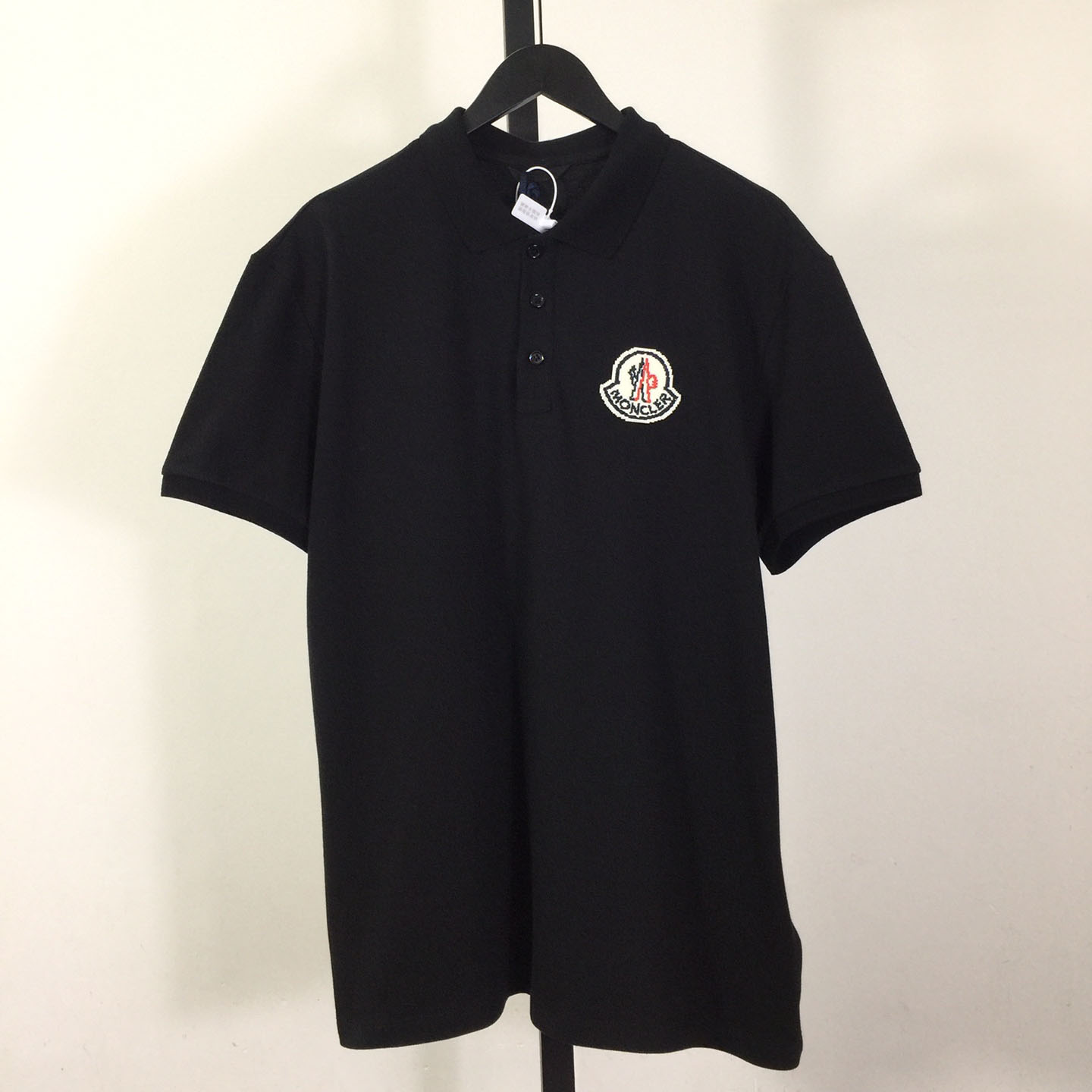 Moncler Logo Cotton Polo Shirt - FashionPlug