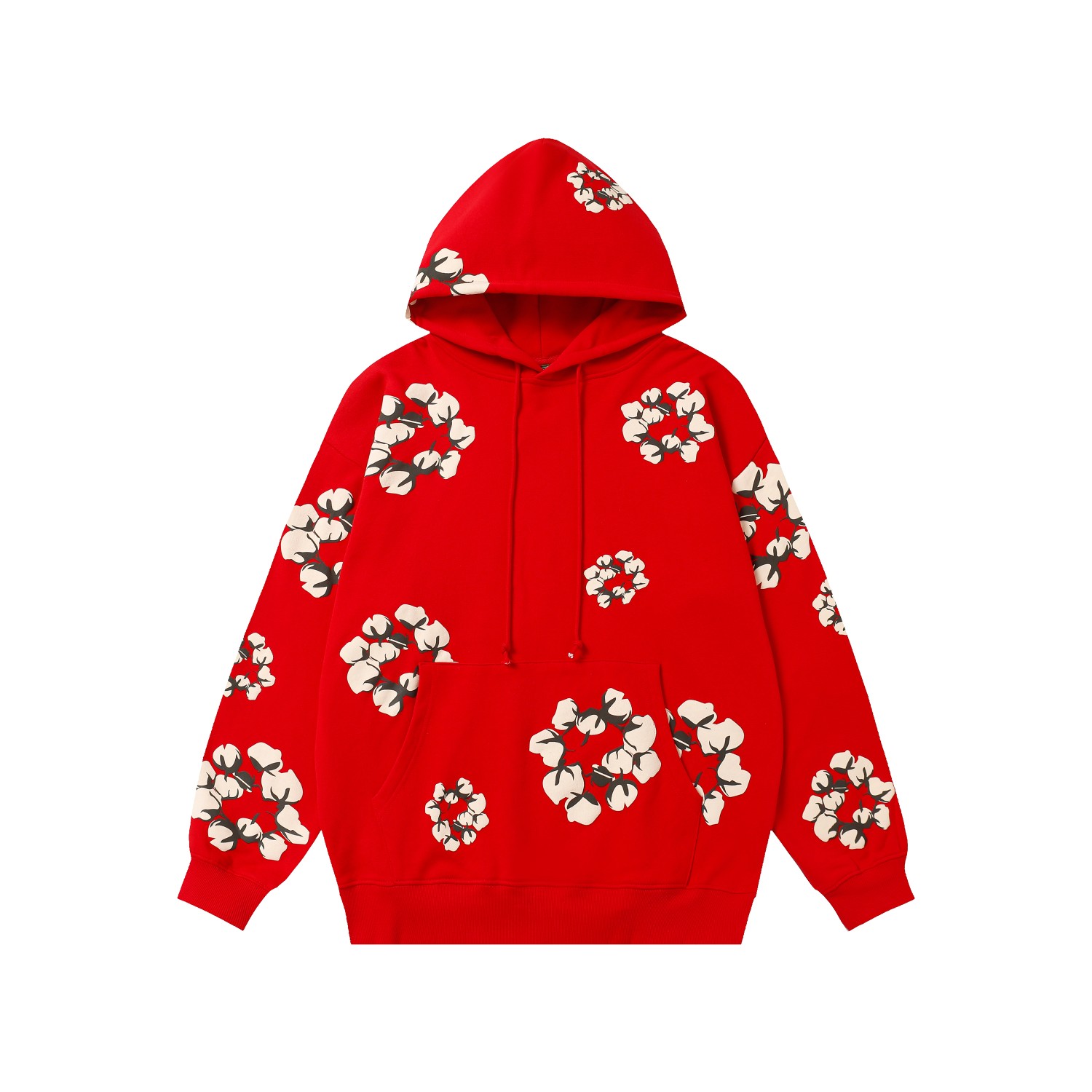 Denim Tears Cactus Tears Wreath Hoodie Red - FashionPlug