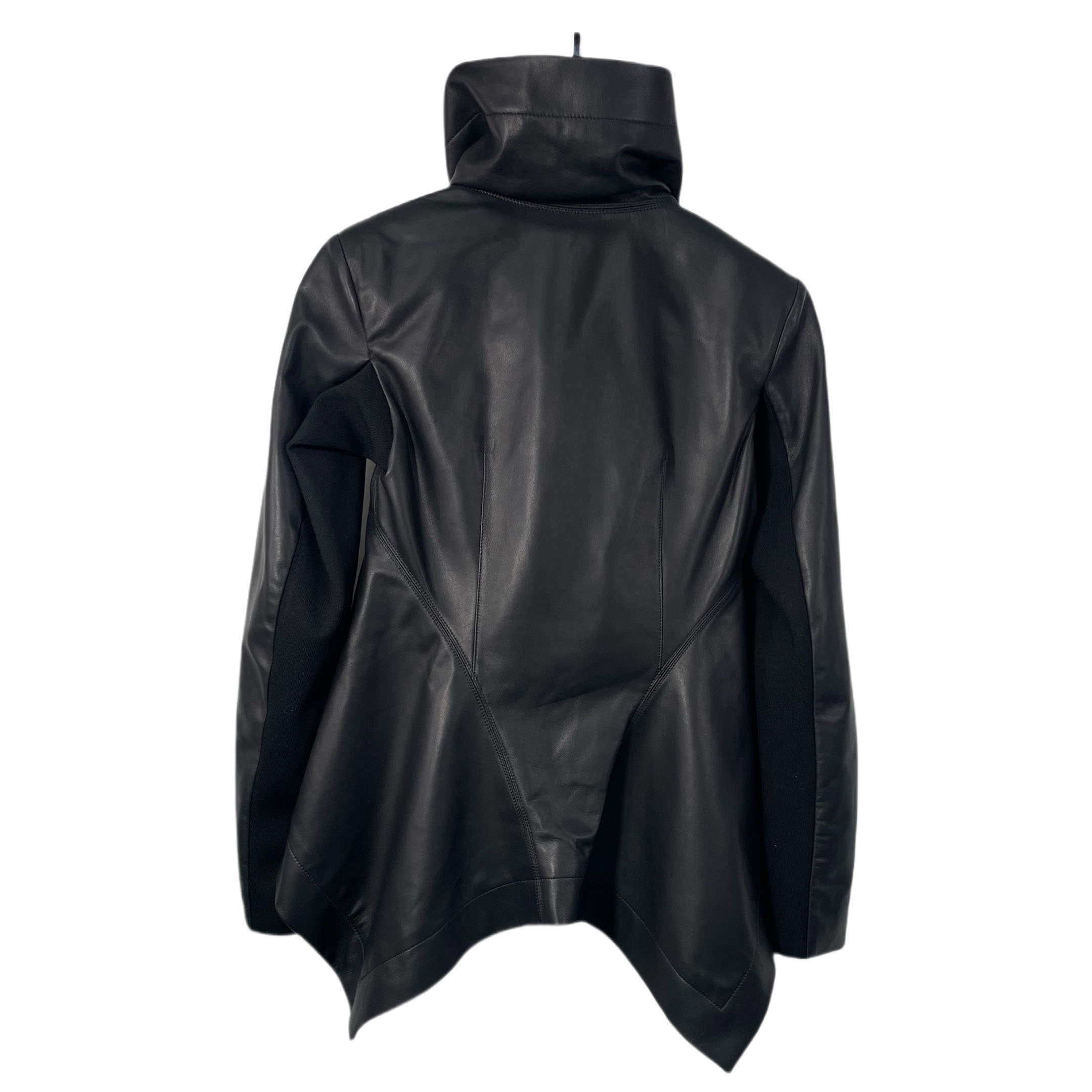 Rick Owens SS25 Hollywood Naska Biker In Black - FashionPlug