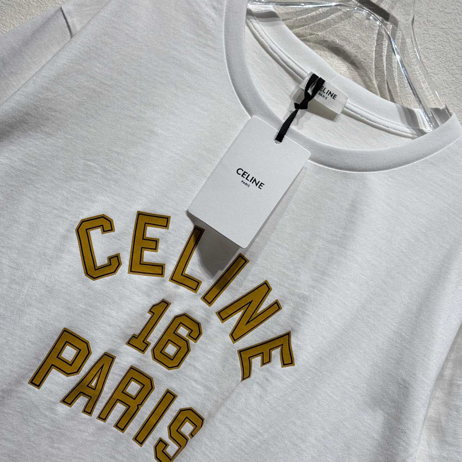 Celine Loose Celine 16 t-shirt In Cotton Jersey - FashionPlug