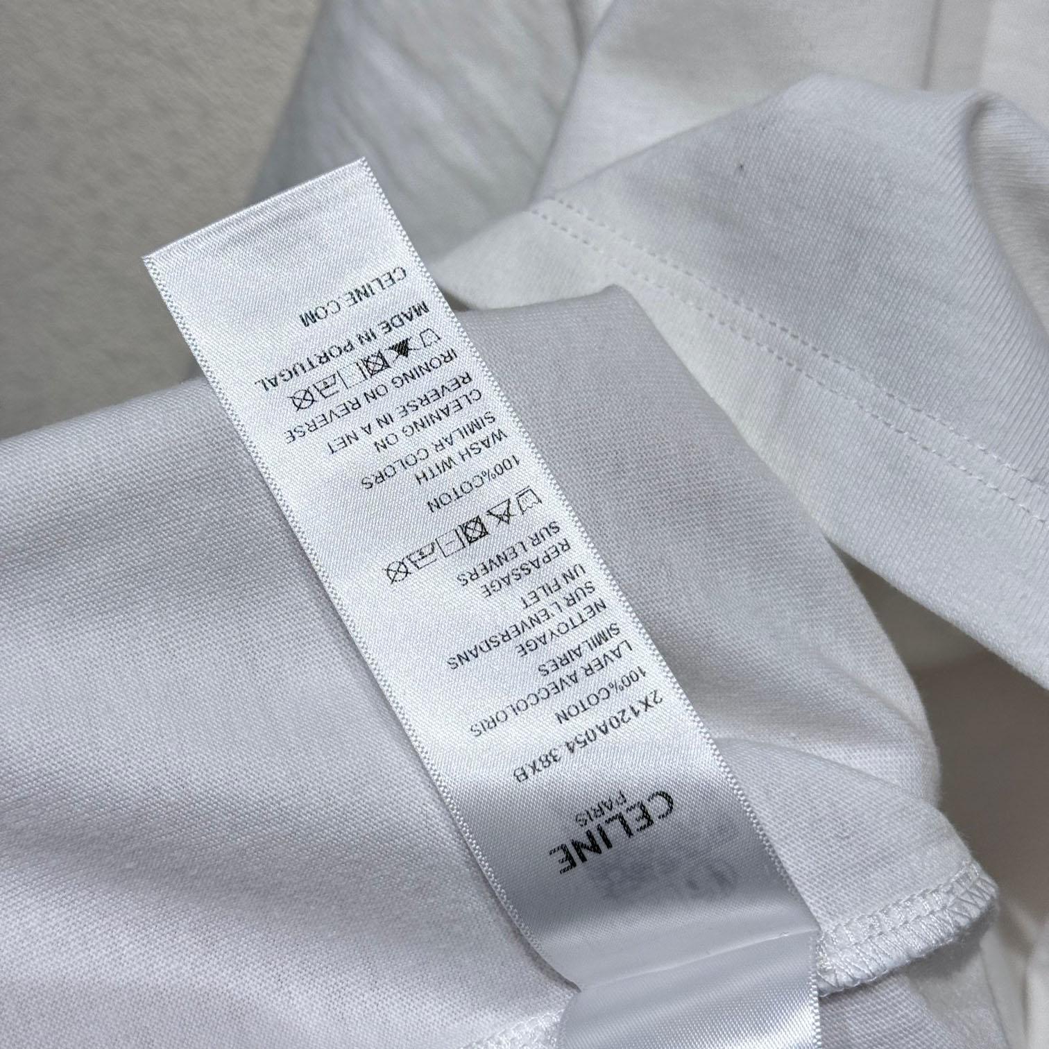 Celine Loose Celine 16 t-shirt In Cotton Jersey - FashionPlug