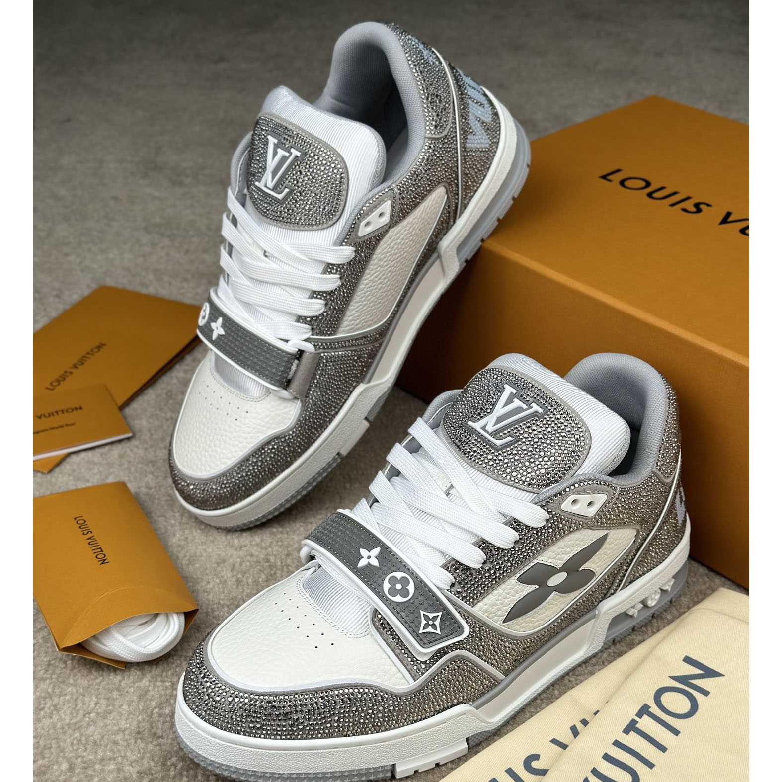 Louis Vuitton LV Trainer Sneaker   - FashionPlug