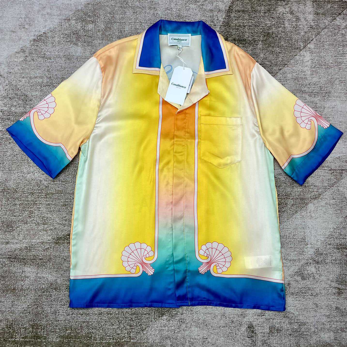Casablanca L'Arch Colore Silk Shirt   CA3500 - FashionPlug