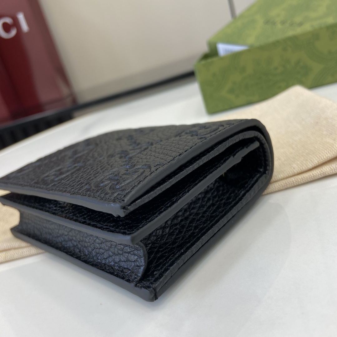 Gucci GG Emblem Mini Wallet - FashionPlug