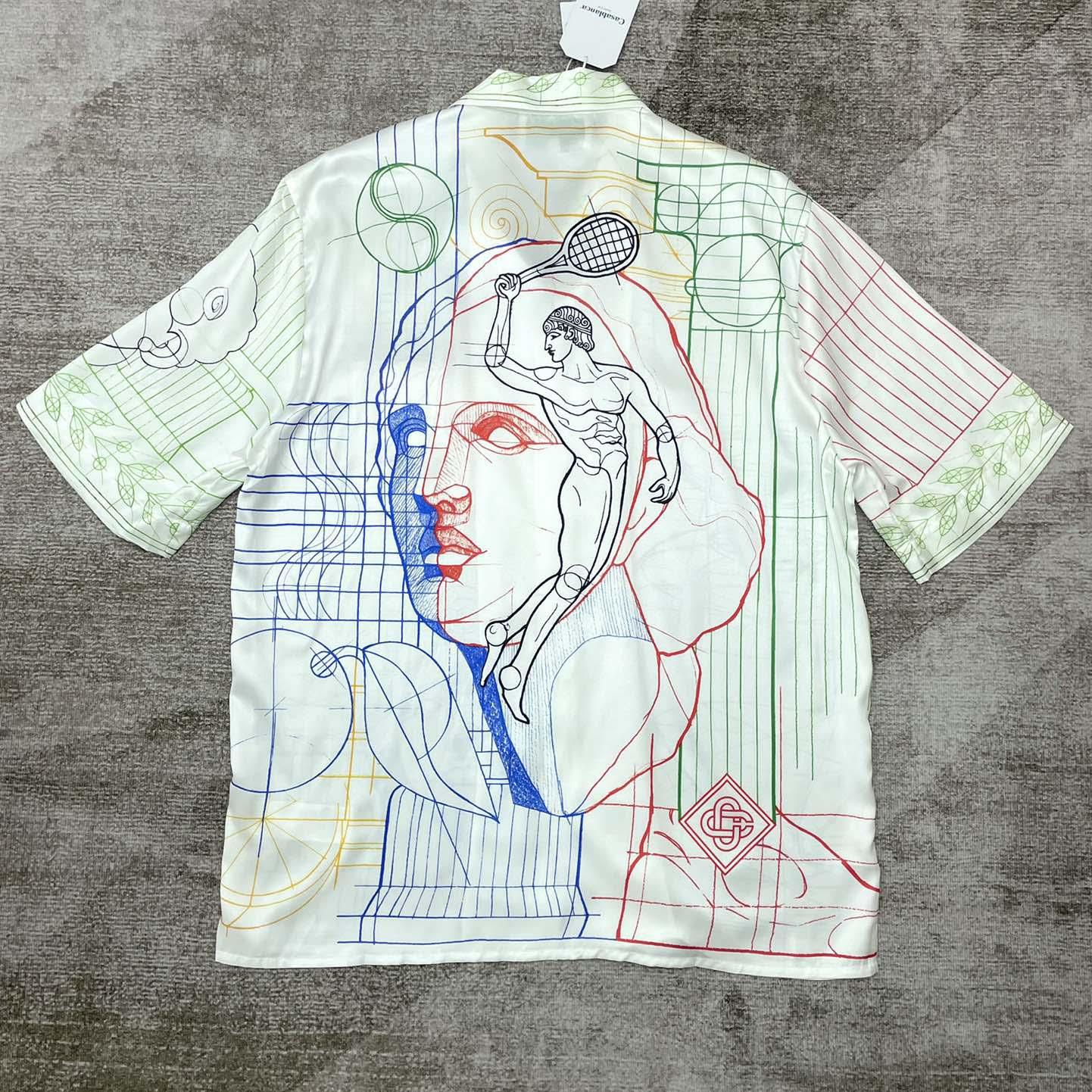 Casablanca Silk Cuban Shirt     CA3513 - FashionPlug