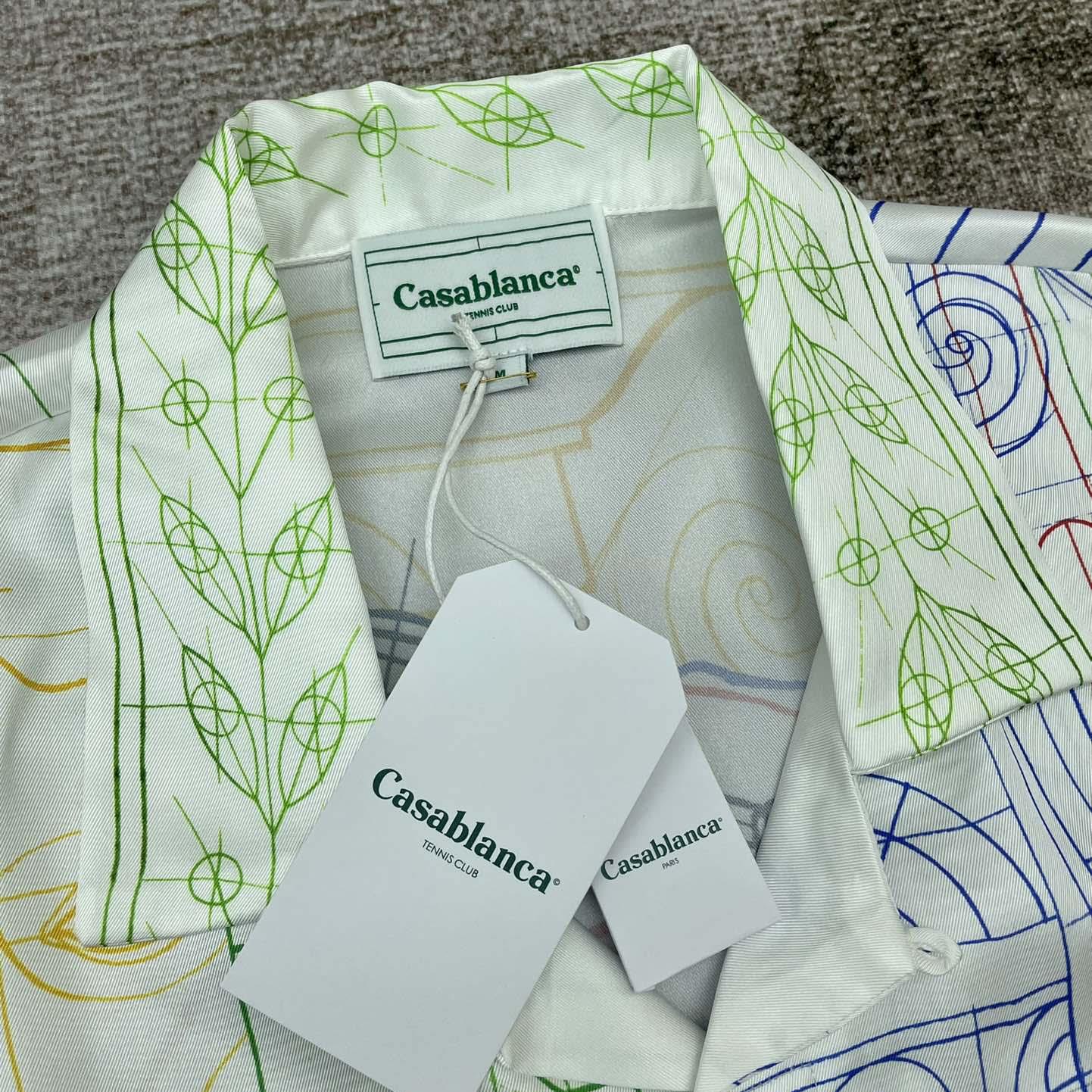 Casablanca Silk Cuban Shirt     CA3513 - FashionPlug