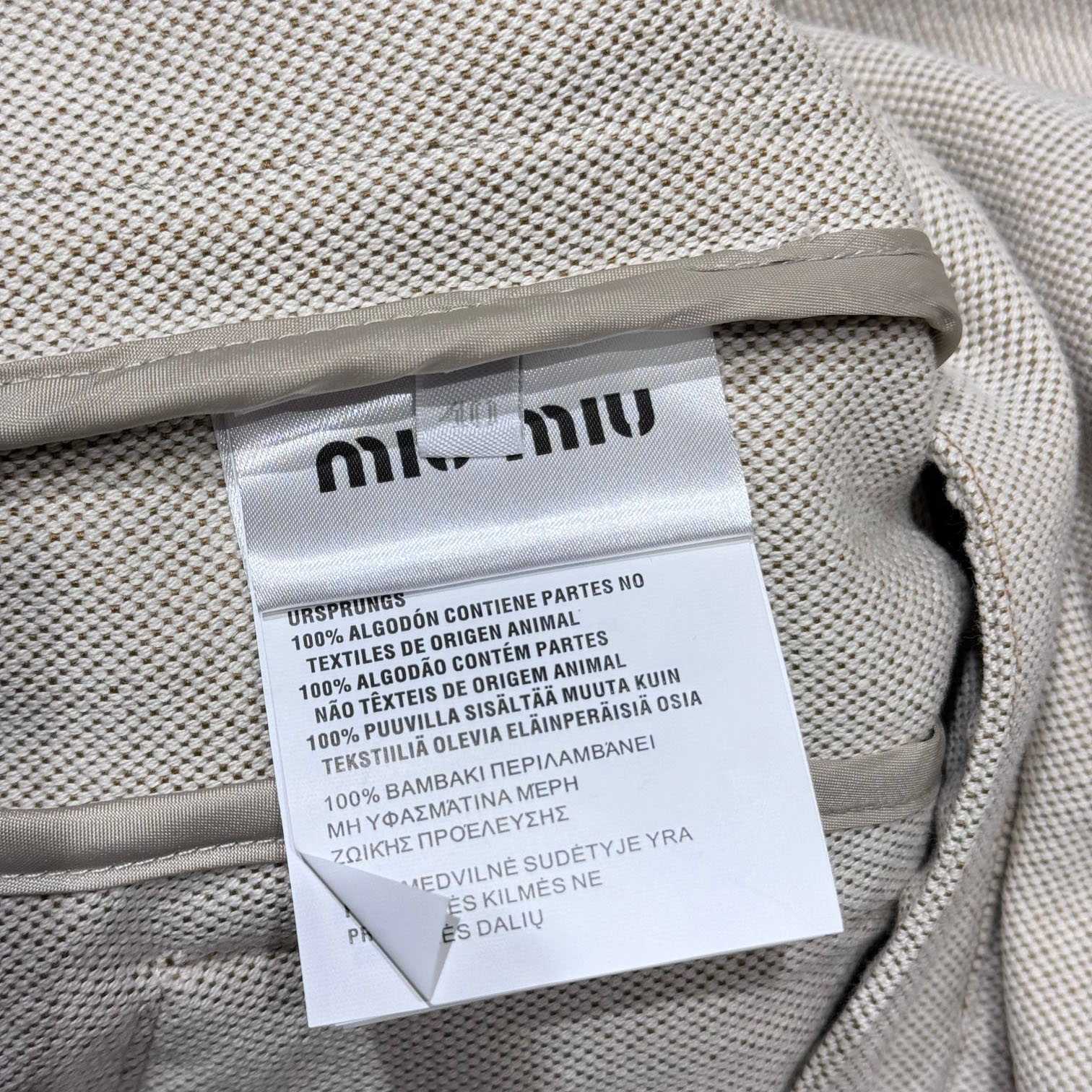 Miu Miu Jacquard Canvas Blouson Jacket - FashionPlug