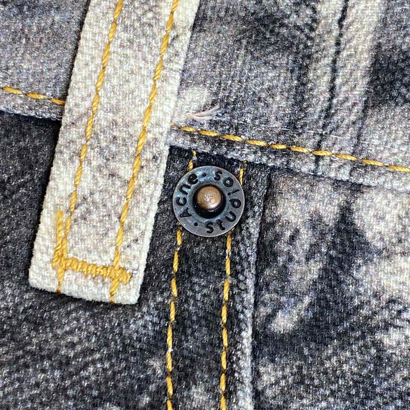 Acne Studios Paint Splatter Denim - FashionPlug