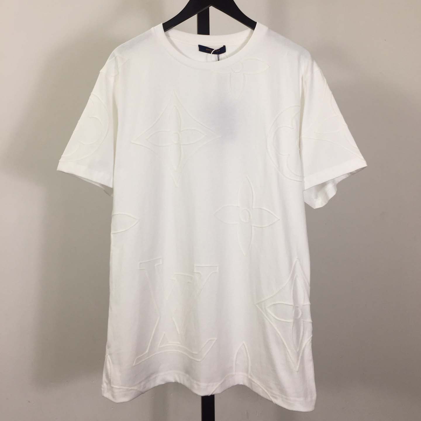 Louis Vuitton Monogram Embroidered Cotton T-Shirt   1AFYDE - FashionPlug