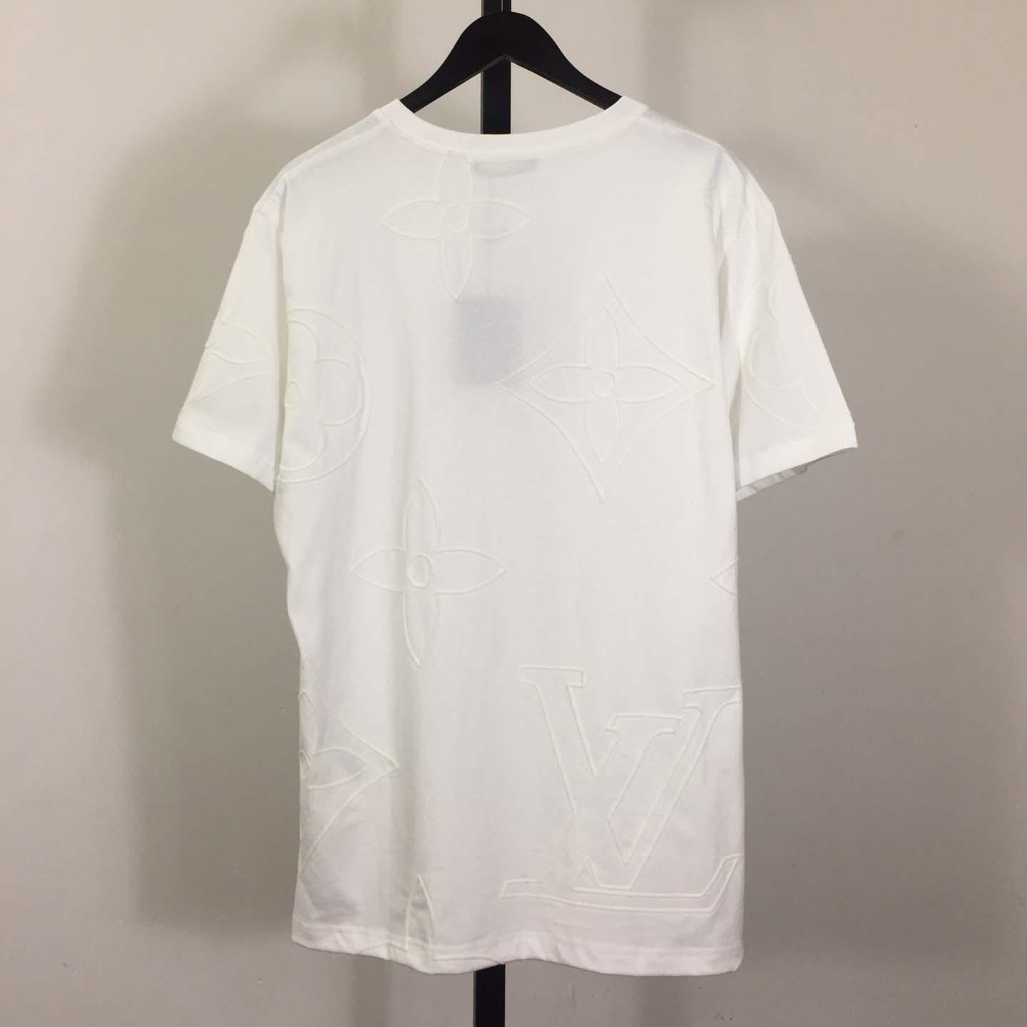Louis Vuitton Monogram Embroidered Cotton T-Shirt   1AFYDE - FashionPlug