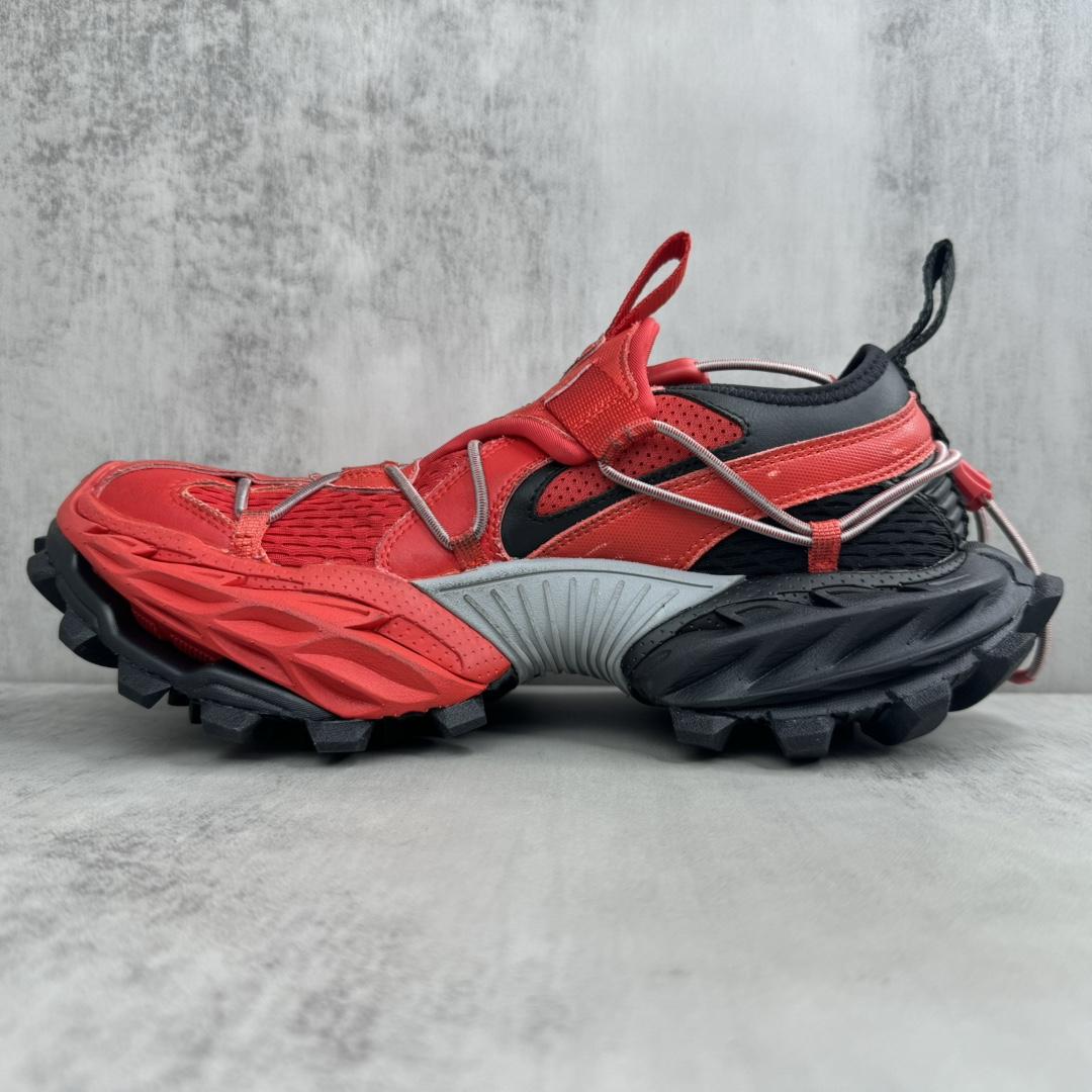 Balenciaga Hike Sneaker In Red And Black  - FashionPlug