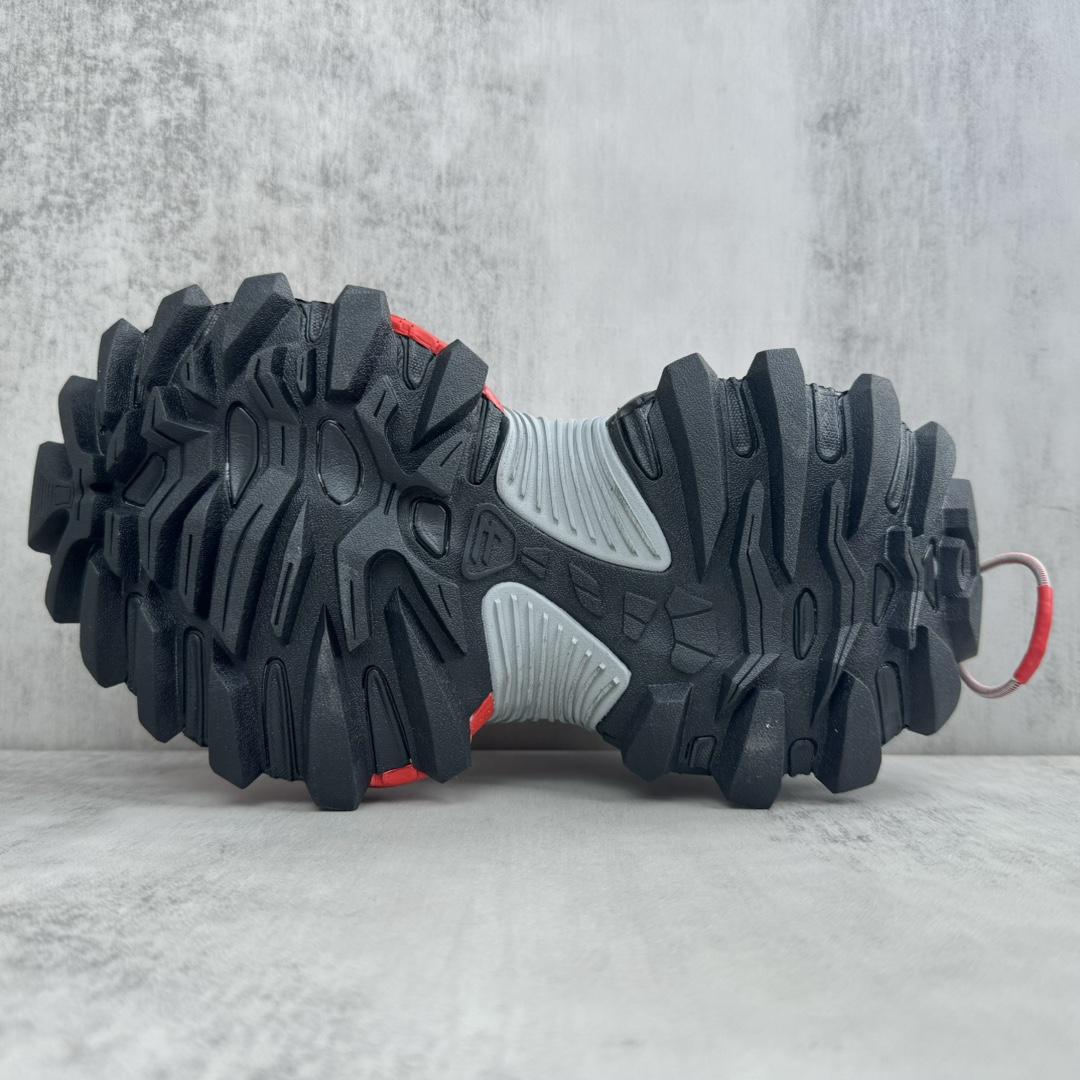 Balenciaga Hike Sneaker In Red And Black  - FashionPlug