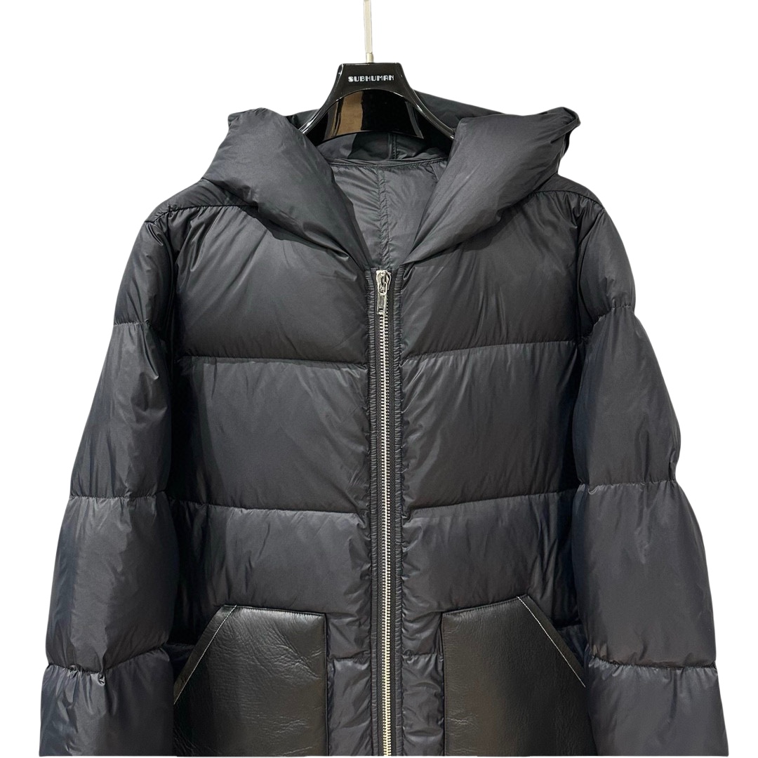 Rick Owens Hooded Duvet Jacket  - FashionPlug