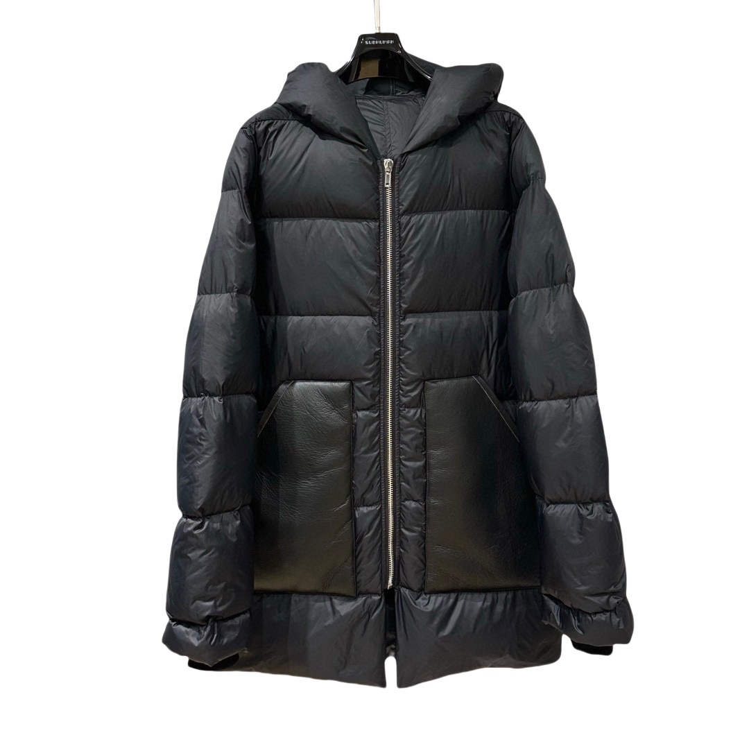 Rick Owens Hooded Duvet Jacket  - FashionPlug