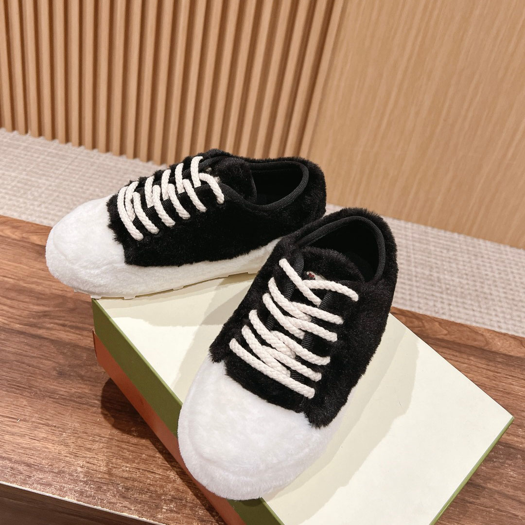 Marni Black Teddy Tennis Sneaker - FashionPlug