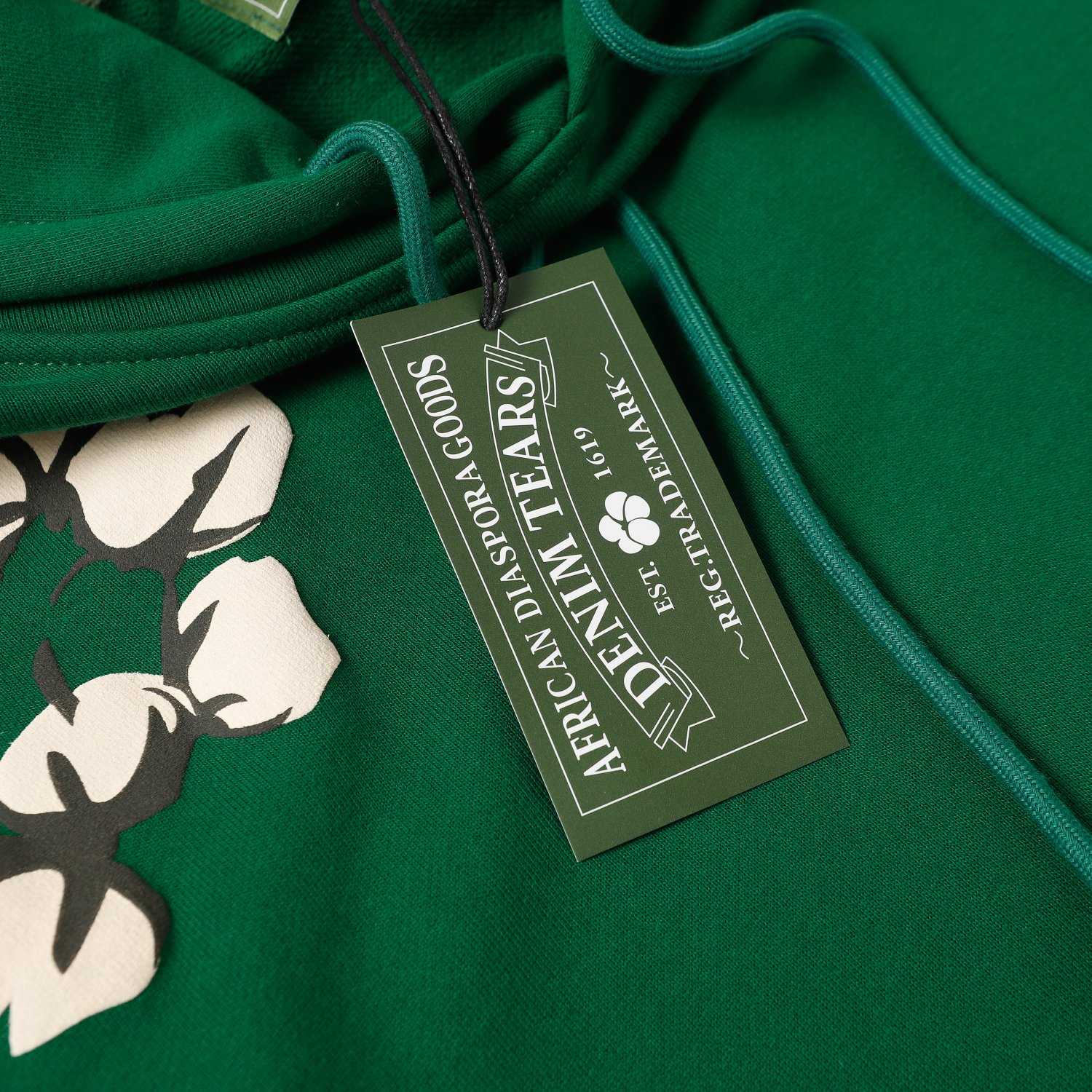 Denim Tears Cactus Tears Wreath Hoodie Green - FashionPlug
